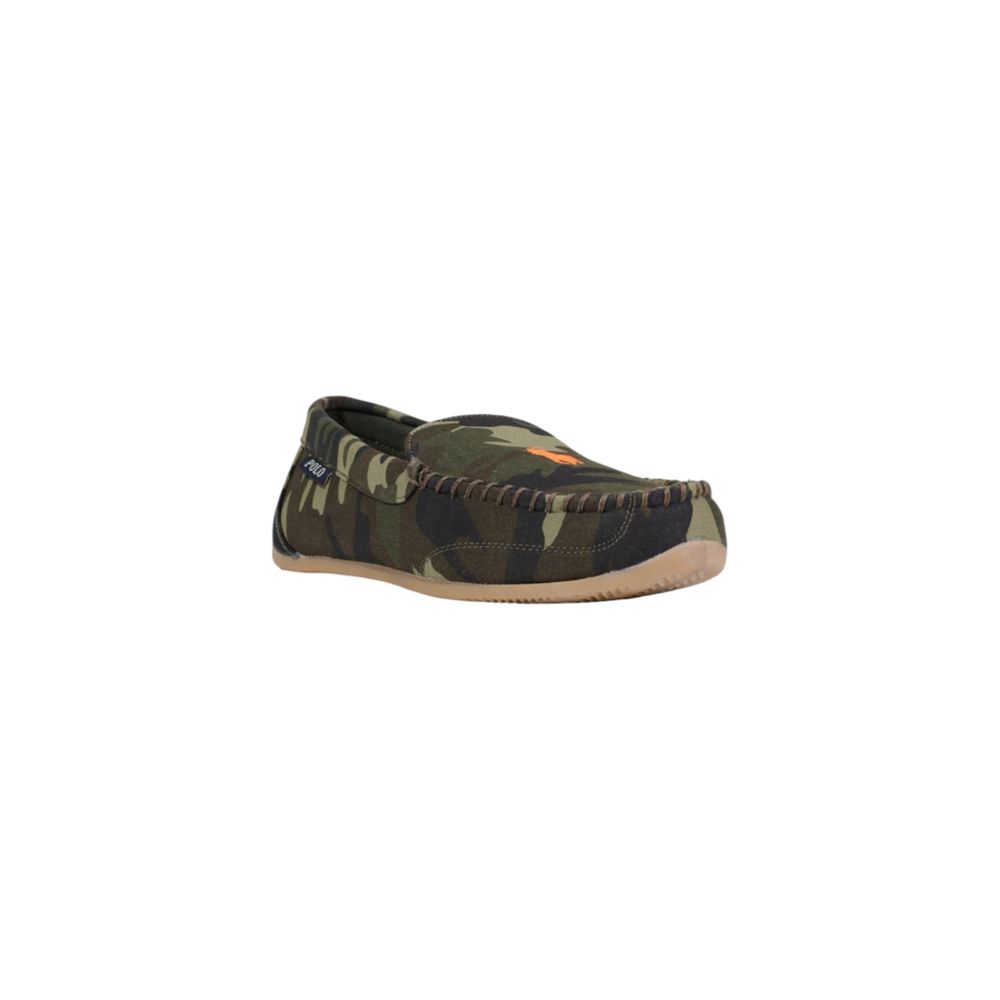 Ralph Lauren Green Textile Slippers - Image 2