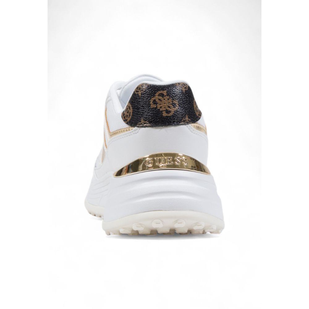 Guess White Polyethylene Chunky Sneakers - Image 4