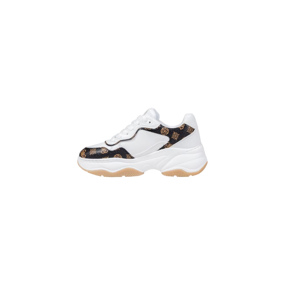 Guess White Polyethylene Chunky Sneakers - Image 3