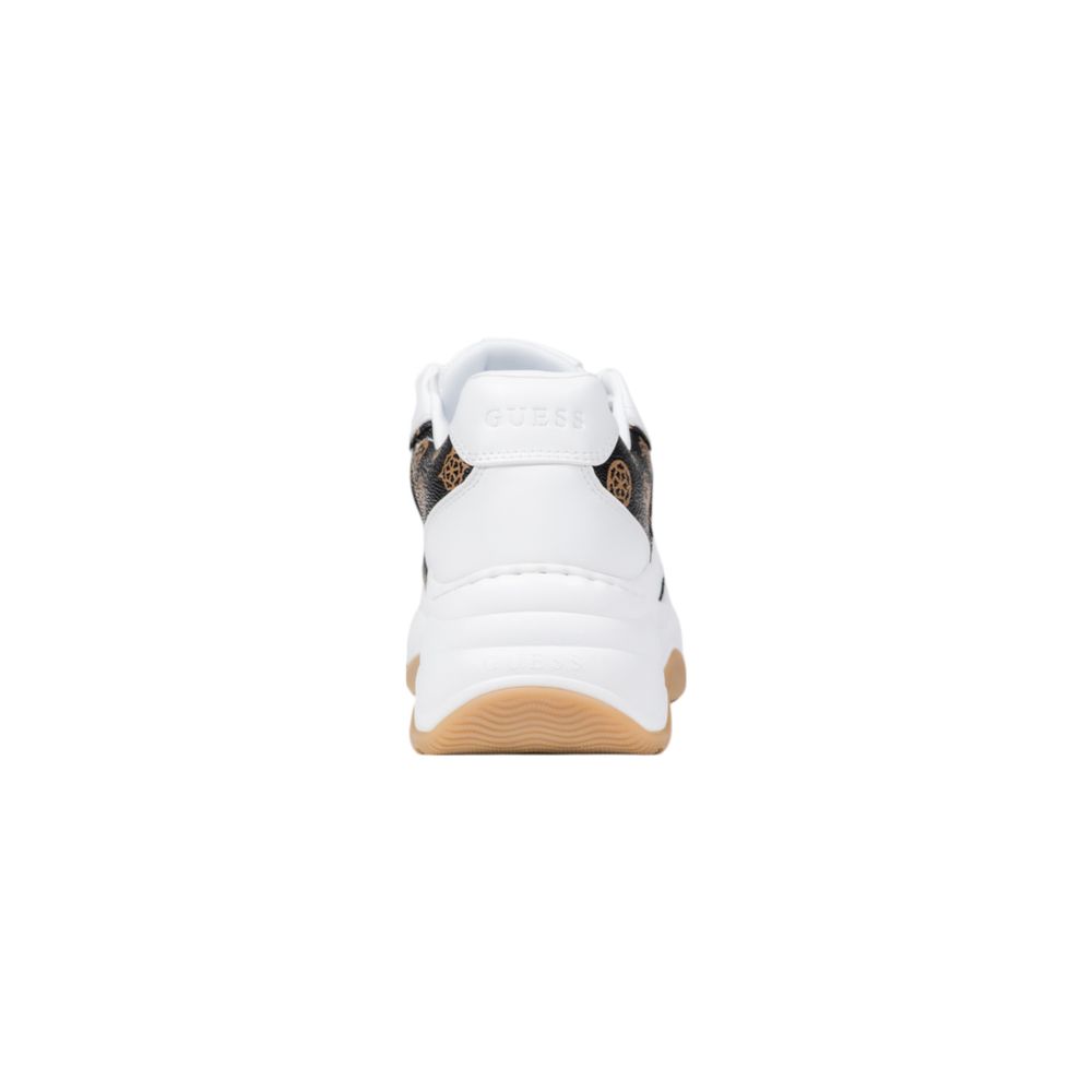 Guess White Polyethylene Chunky Sneakers - Image 4