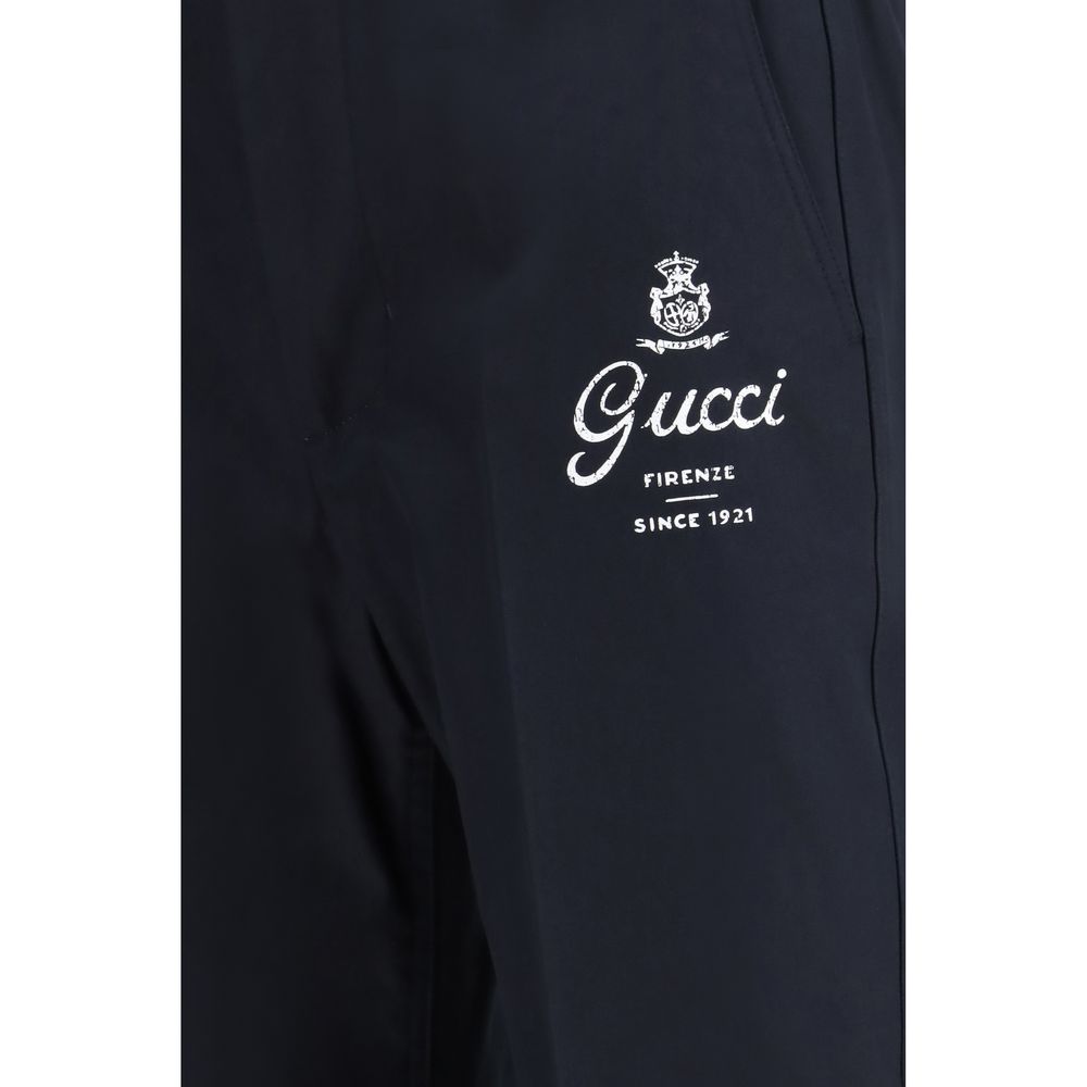 Gucci Blue Cotton Casual Pants - Image 3