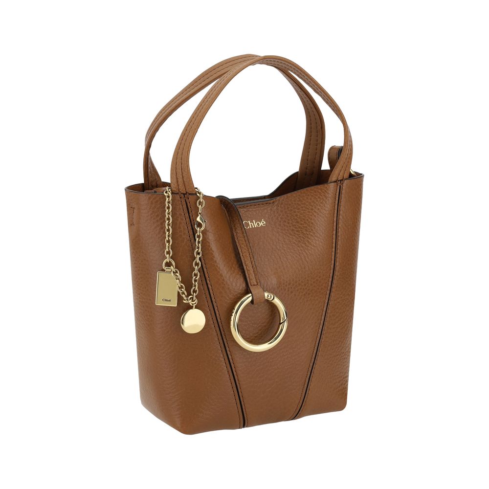 ChloƩ Brown Calf Leather Bos Taurus Shoulder Bag - Image 2