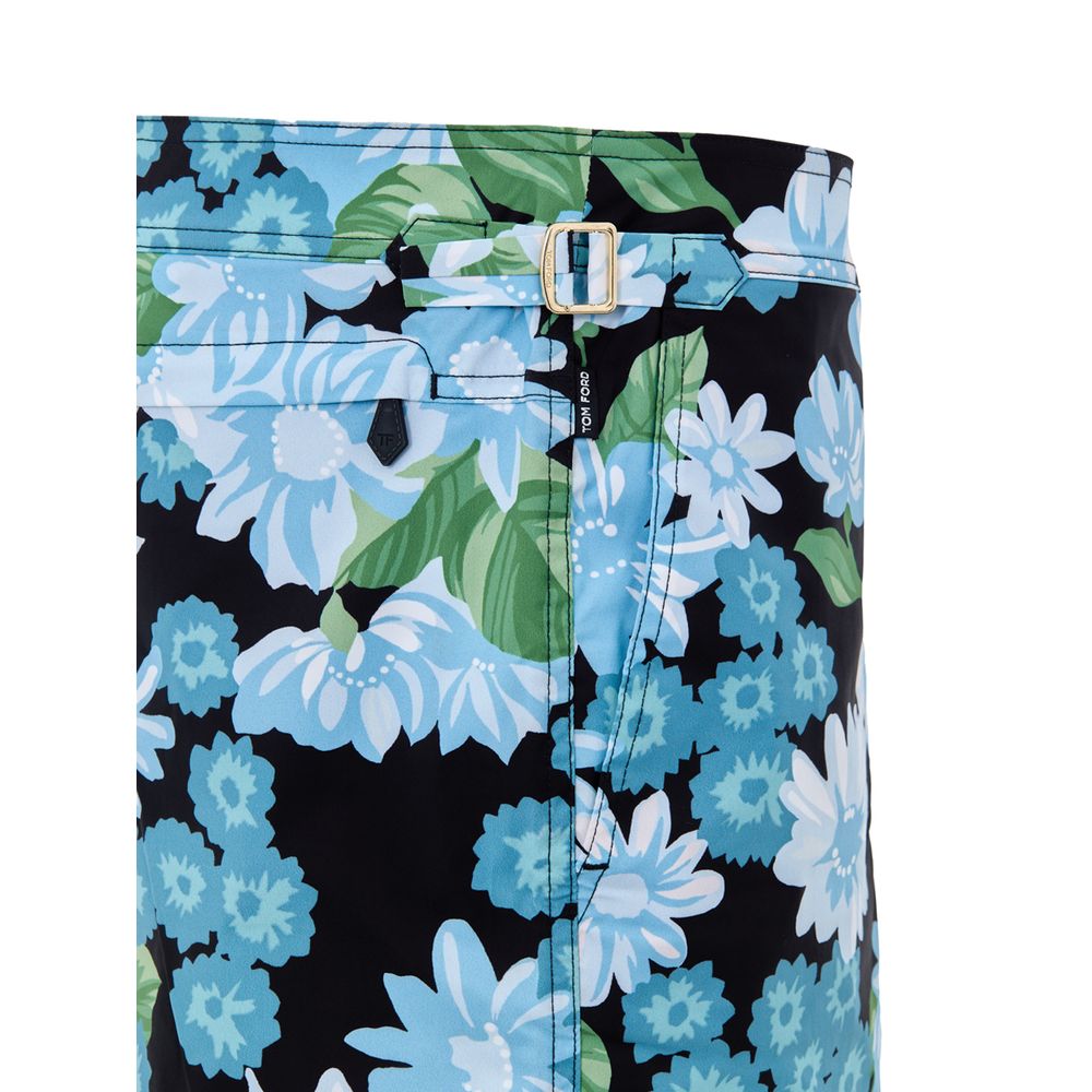 Tom Ford Blue Polyamide Swim Shorts - Image 5
