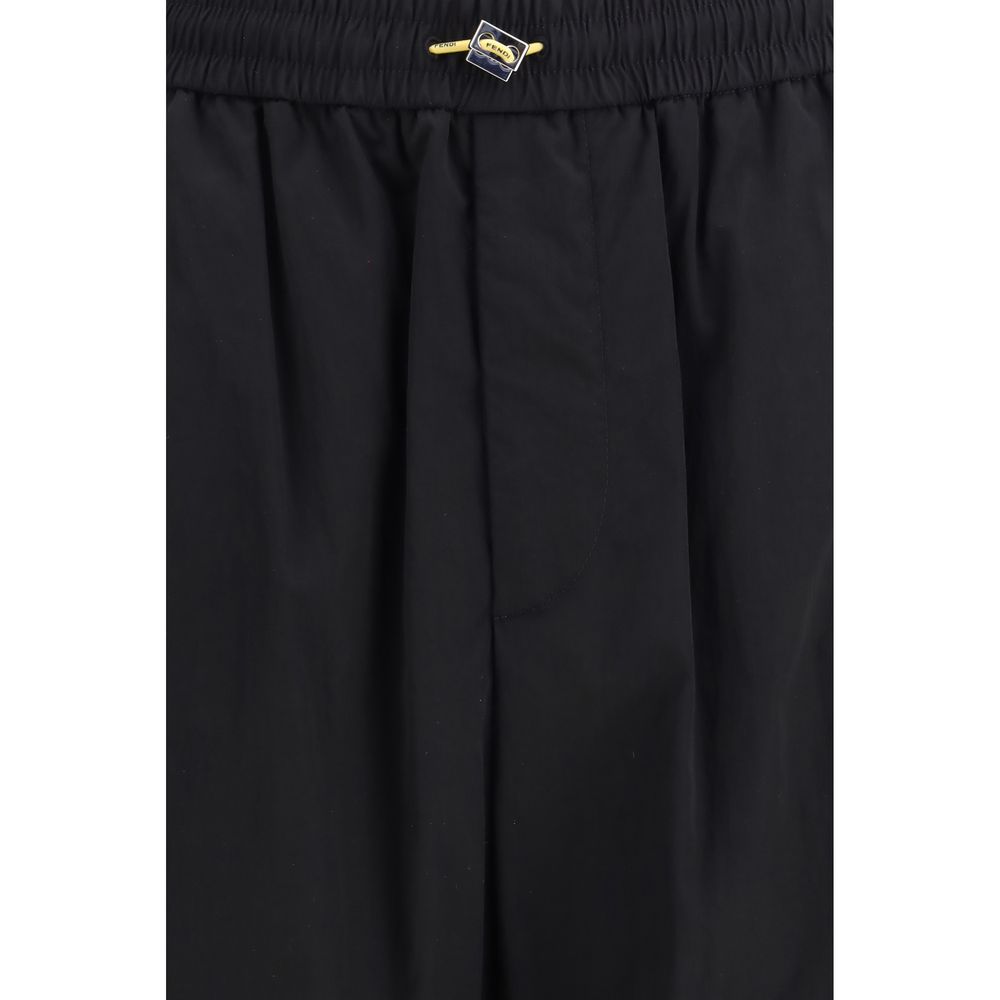 Fendi Black Polyamide Cargo Pants - Image 3
