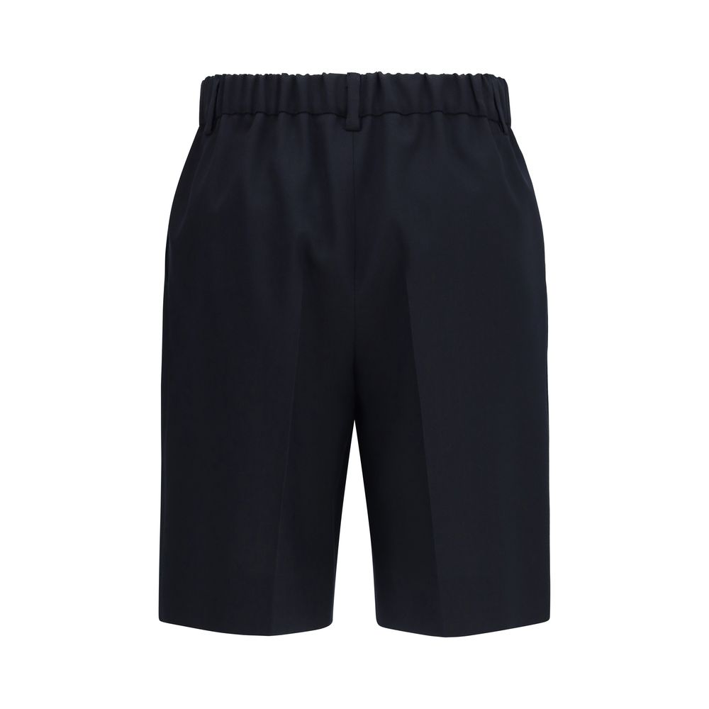 Gucci Black Cotton Bermuda Shorts - Image 2