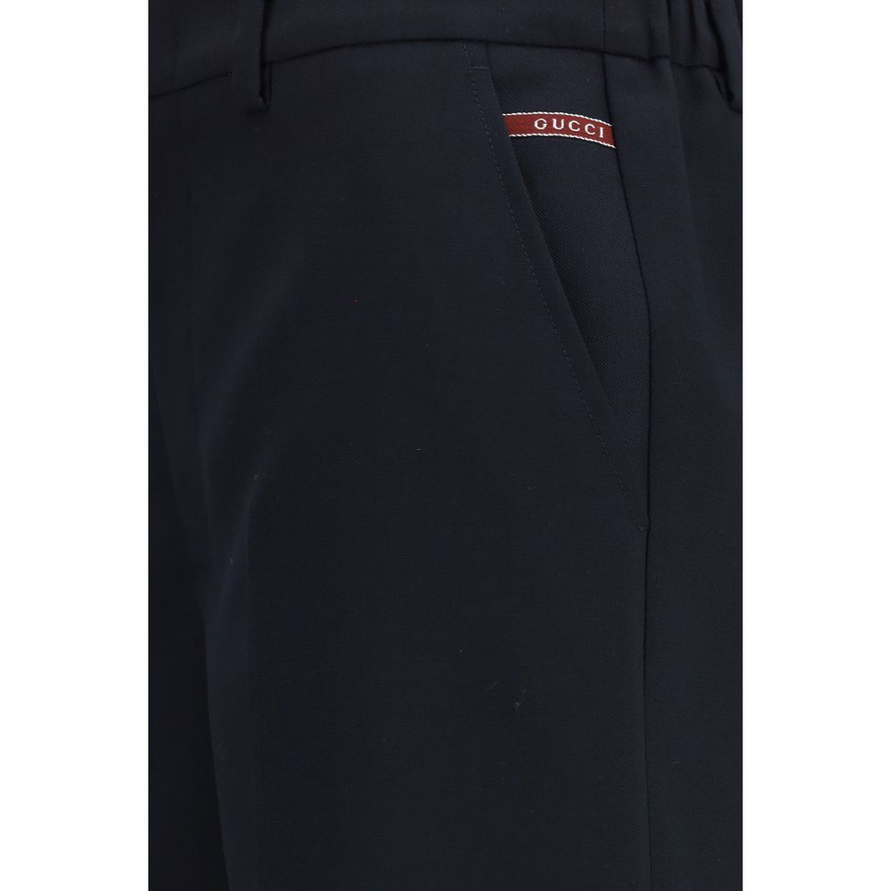 Gucci Black Cotton Bermuda Shorts - Image 3