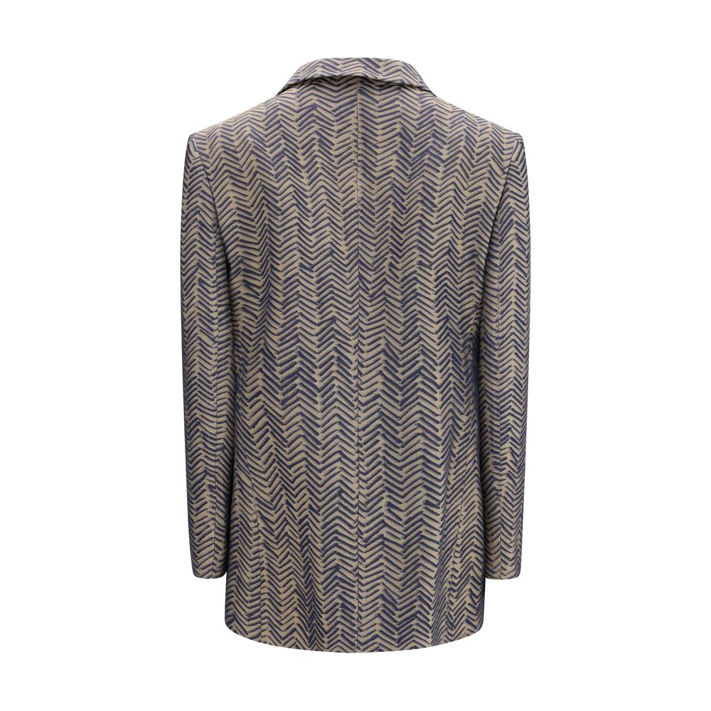 Giorgio Armani Beige Viscose Blazer - Image 2
