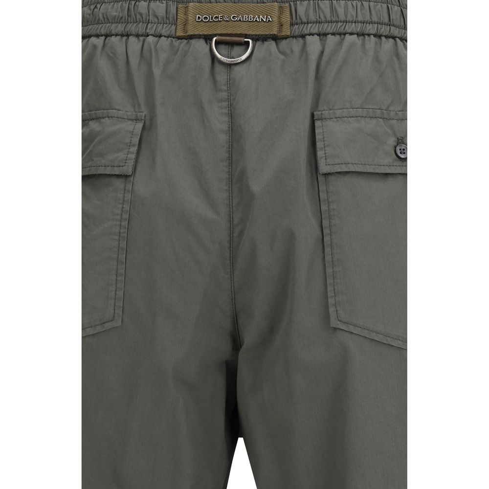 Dolce & Gabbana Gray Cotton Bermuda Shorts - Image 3