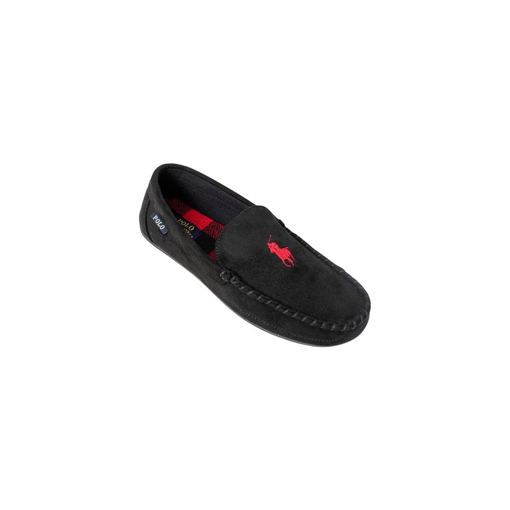 Ralph Lauren Black Faux Fur Slippers - Image 3