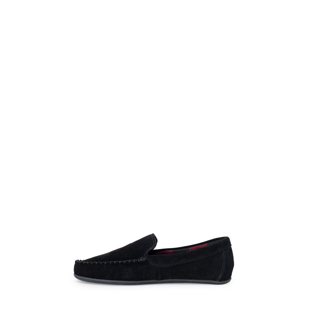 Ralph Lauren Black Faux Fur Slippers - Image 2