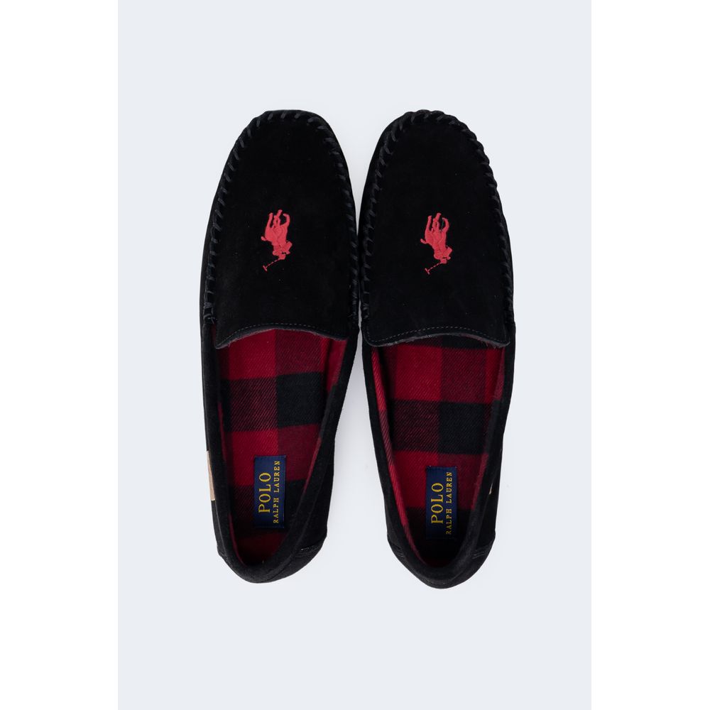 Ralph Lauren Black Faux Fur Slippers - Image 3
