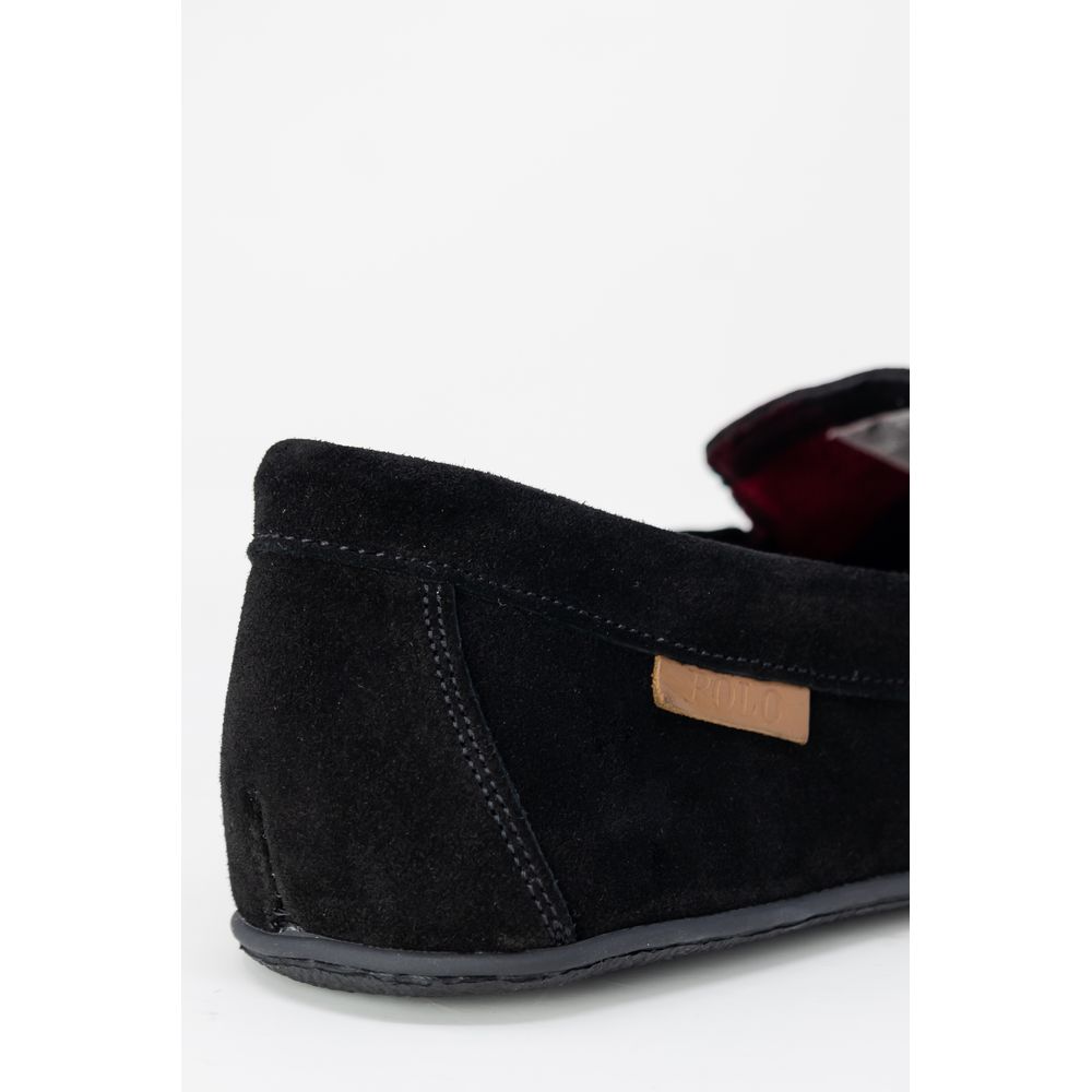 Ralph Lauren Black Faux Fur Slippers - Image 5
