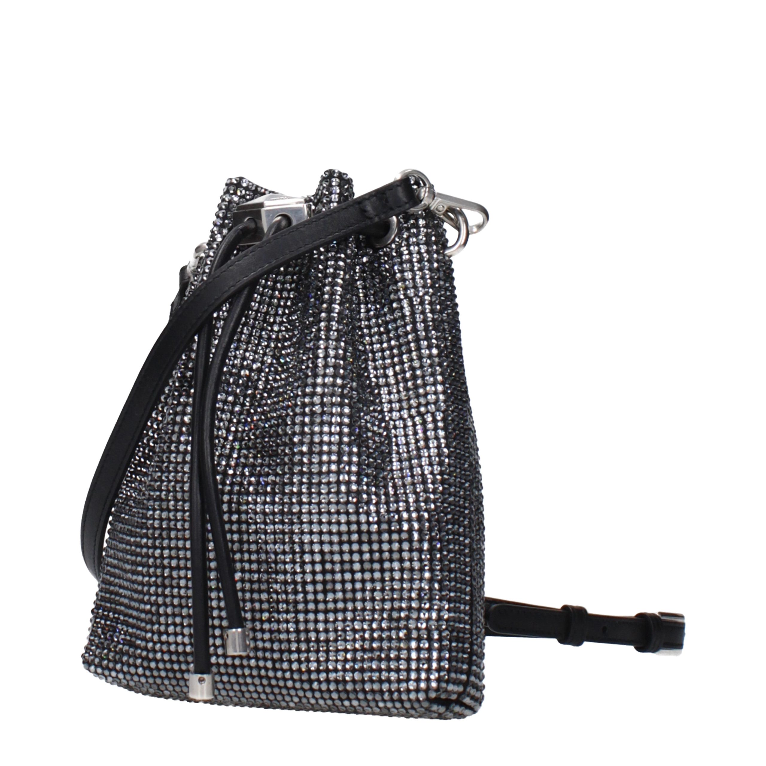 Jimmy Choo Black Satin Crossbody Bag - Image 2