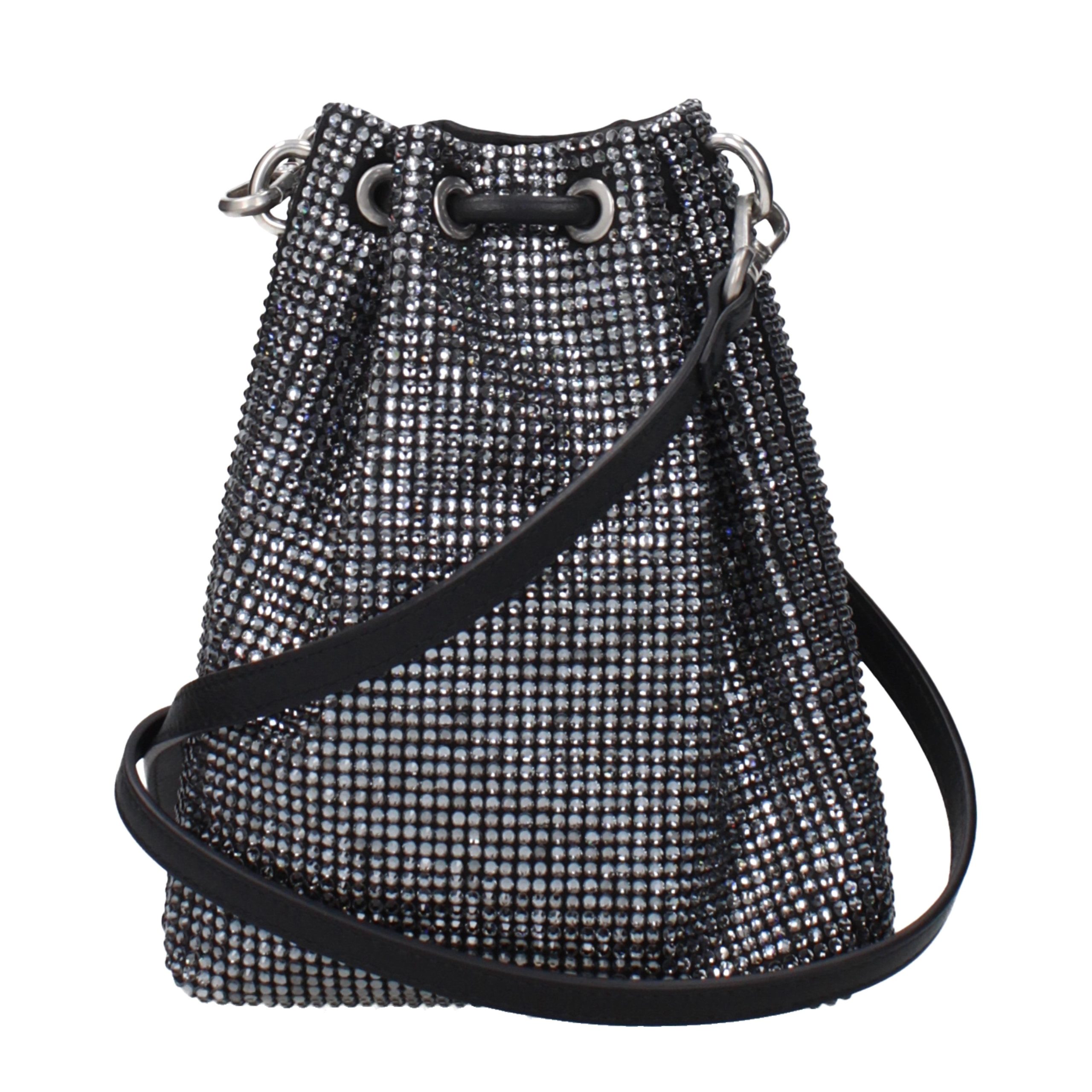 Jimmy Choo Black Satin Crossbody Bag - Image 3