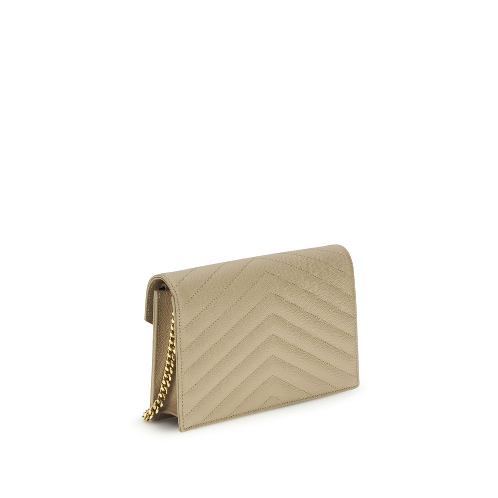 Saint Laurent Beige Calf Leather Bos Taurus Shoulder Bag - Image 3