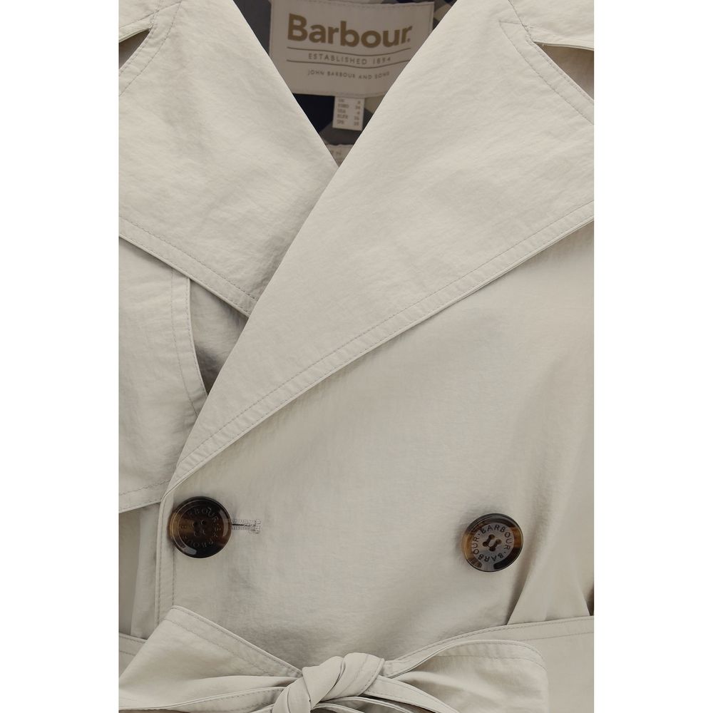 Barbour Beige Polyamide Trench Coat - Image 3