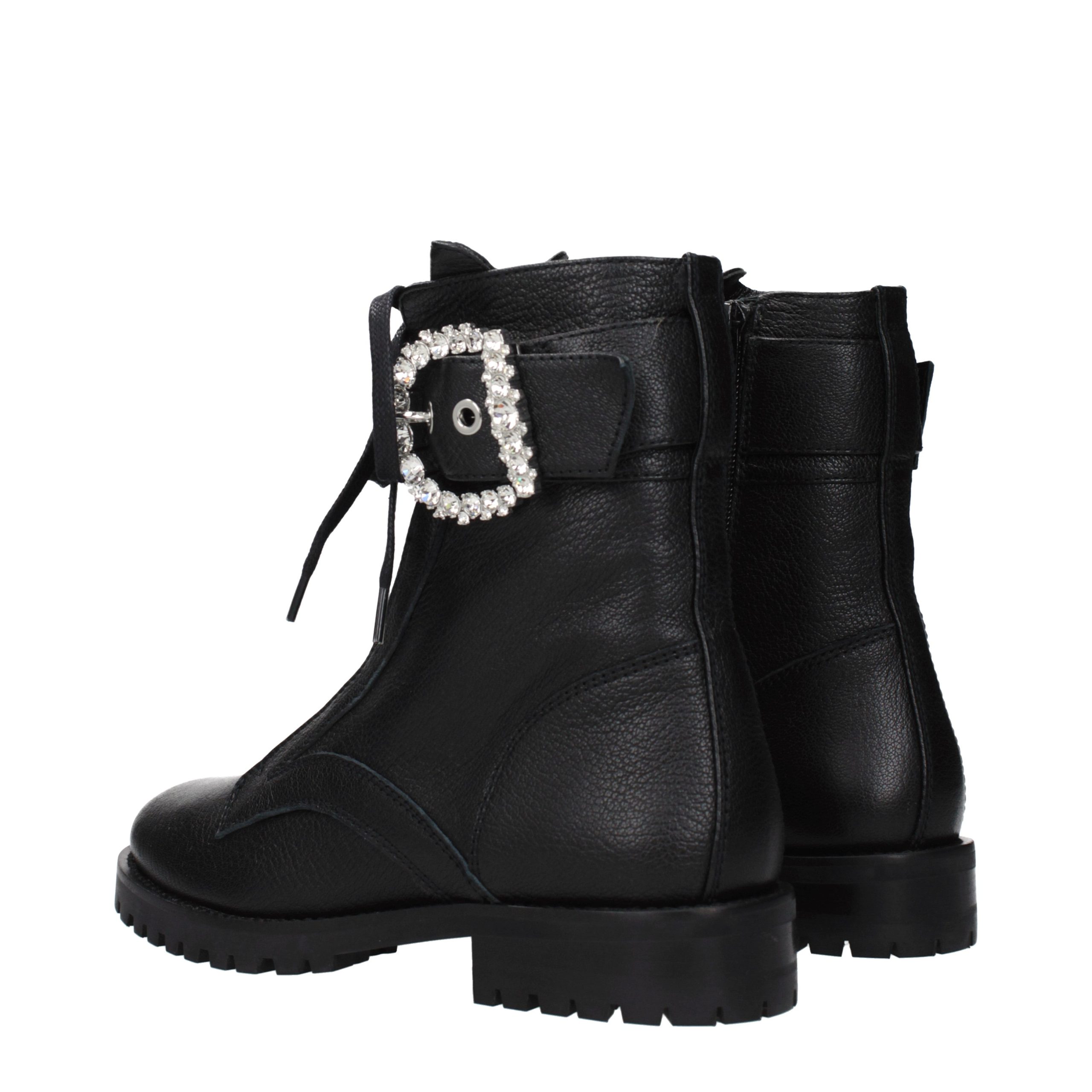 Jimmy Choo Black Leather Ankle Boots - Image 4