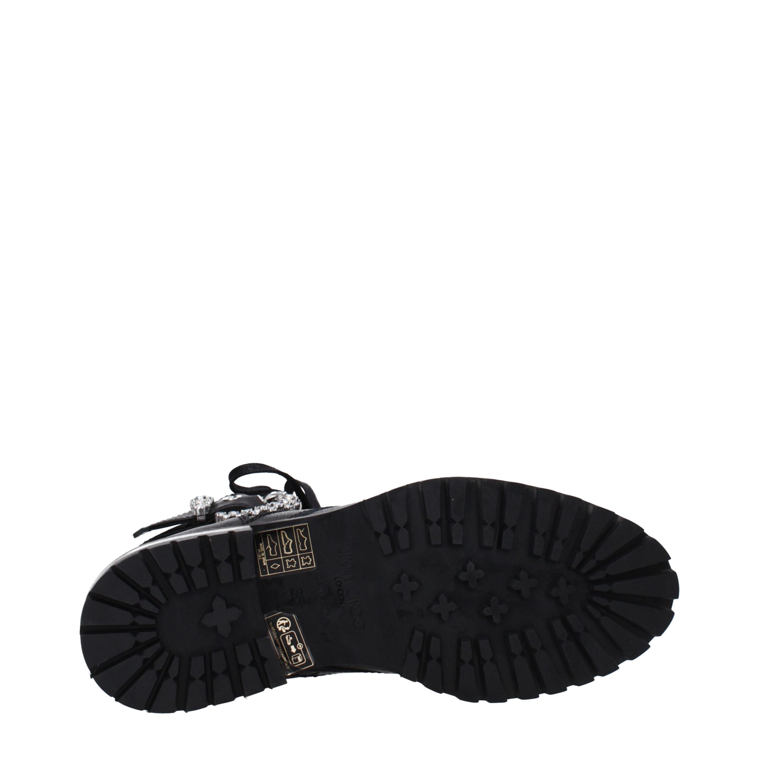 Jimmy Choo Black Leather Ankle Boots - Image 5