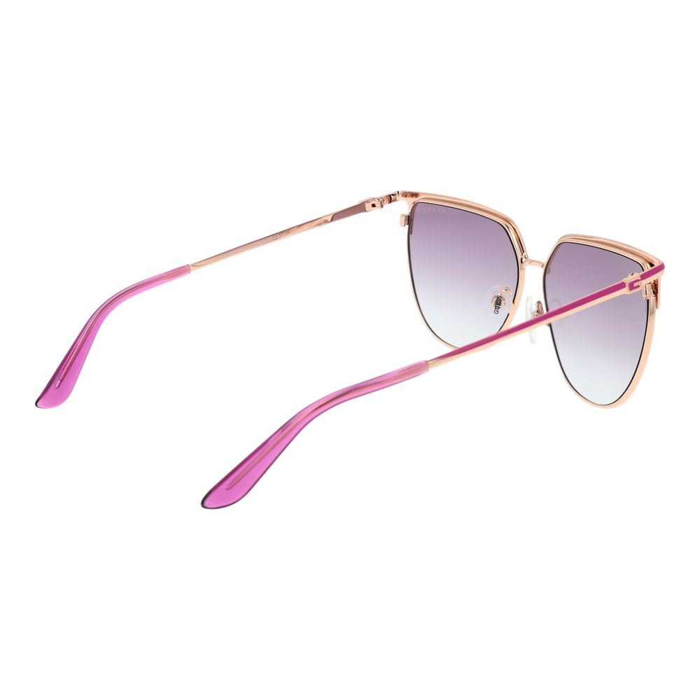 Guess Rose Gold Metal Sunglasses - Image 3