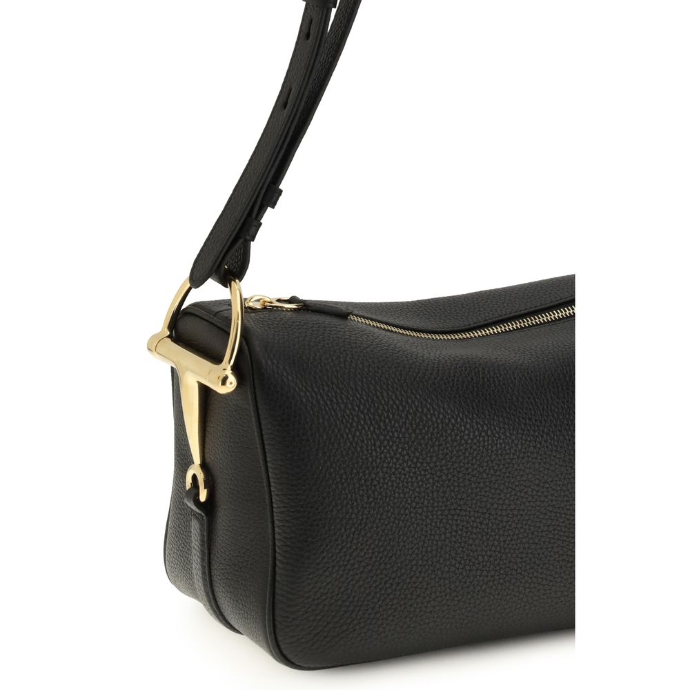 Gucci Black Calf Leather Bos Taurus Shoulder Bag - Image 4