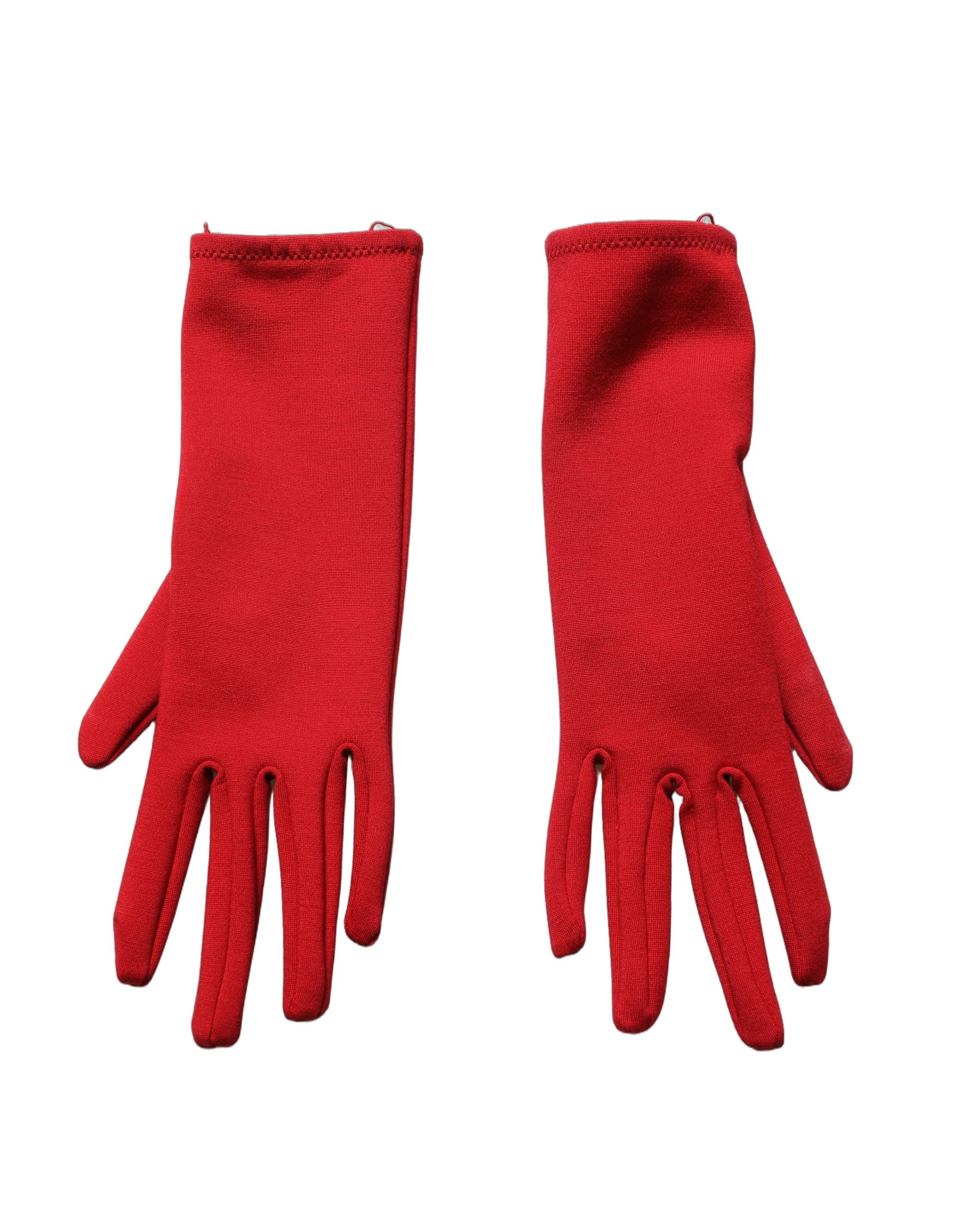 Dolce & Gabbana Red Cut Out Bodycon Long Sleeves Sheath Glove Dress - Image 7