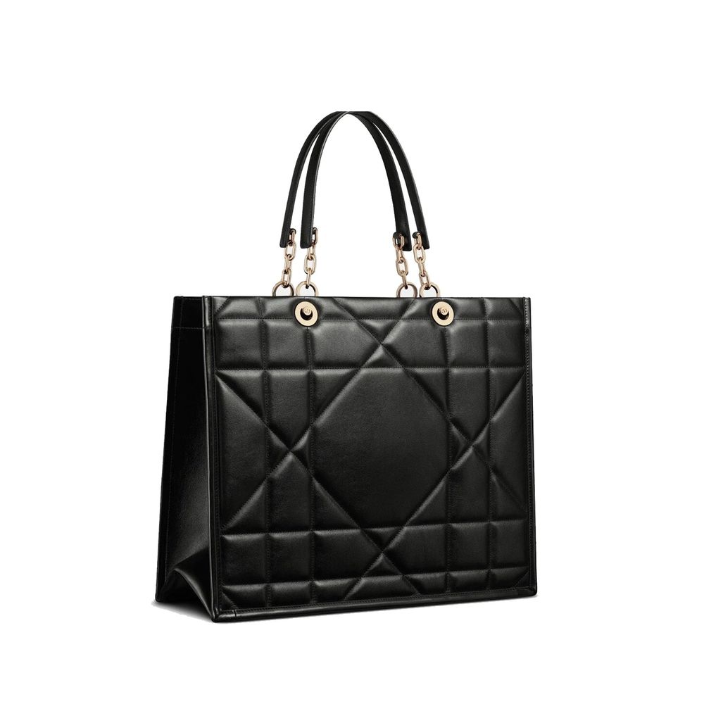Dior Black Leather Tote Bag - Image 3