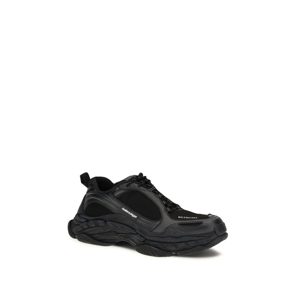 Balenciaga Black Polyester Athletic Sneakers - Image 2