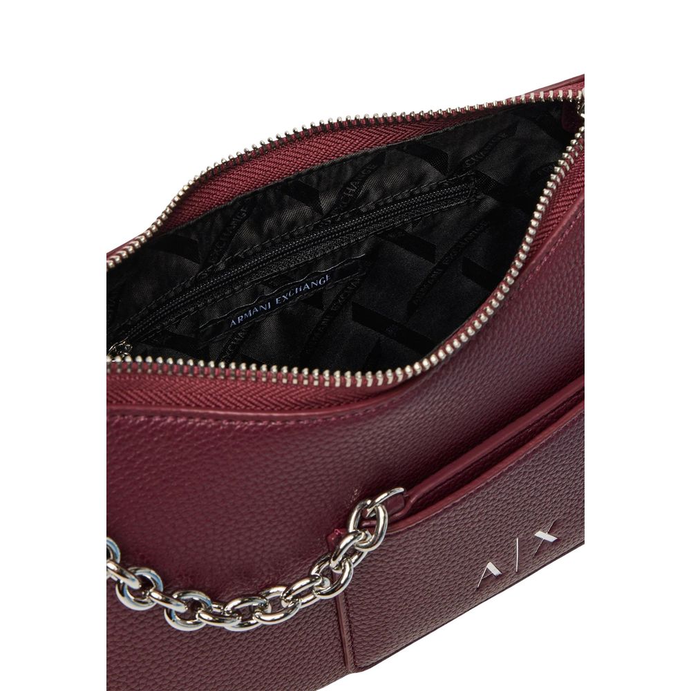 Armani Exchange Bordeaux Polyester Handbag - Image 4