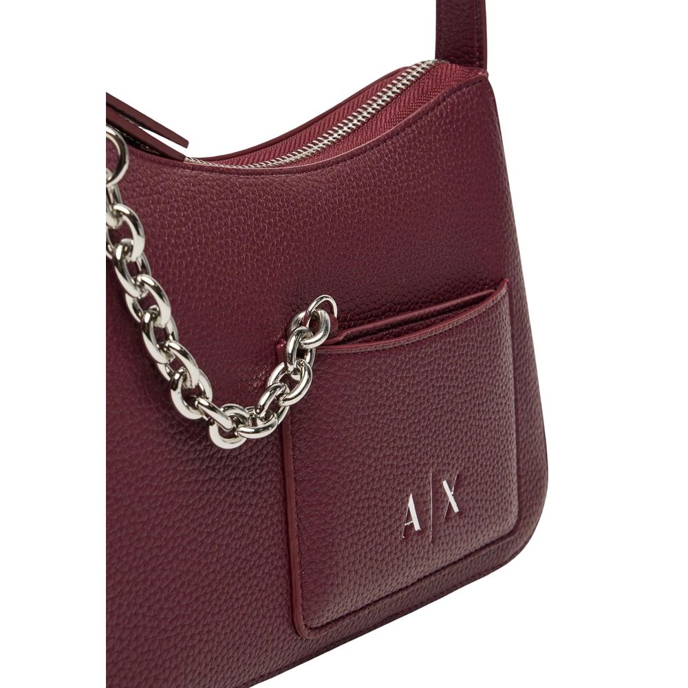 Armani Exchange Bordeaux Polyester Handbag - Image 5