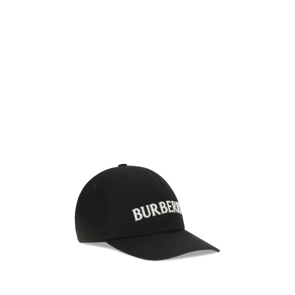 Burberry Black Cotton Cap (Baseball Hat) - Image 2