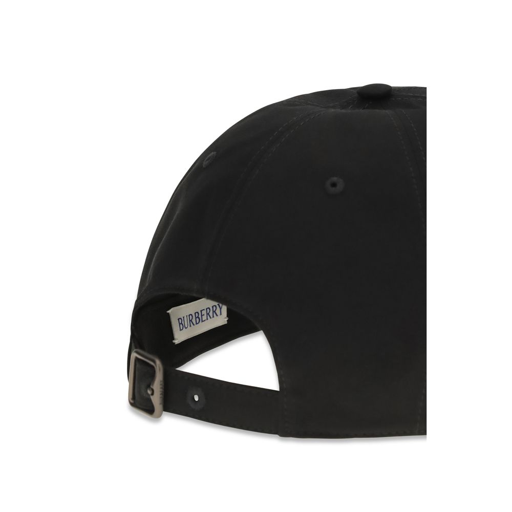 Burberry Black Cotton Cap (Baseball Hat) - Image 3