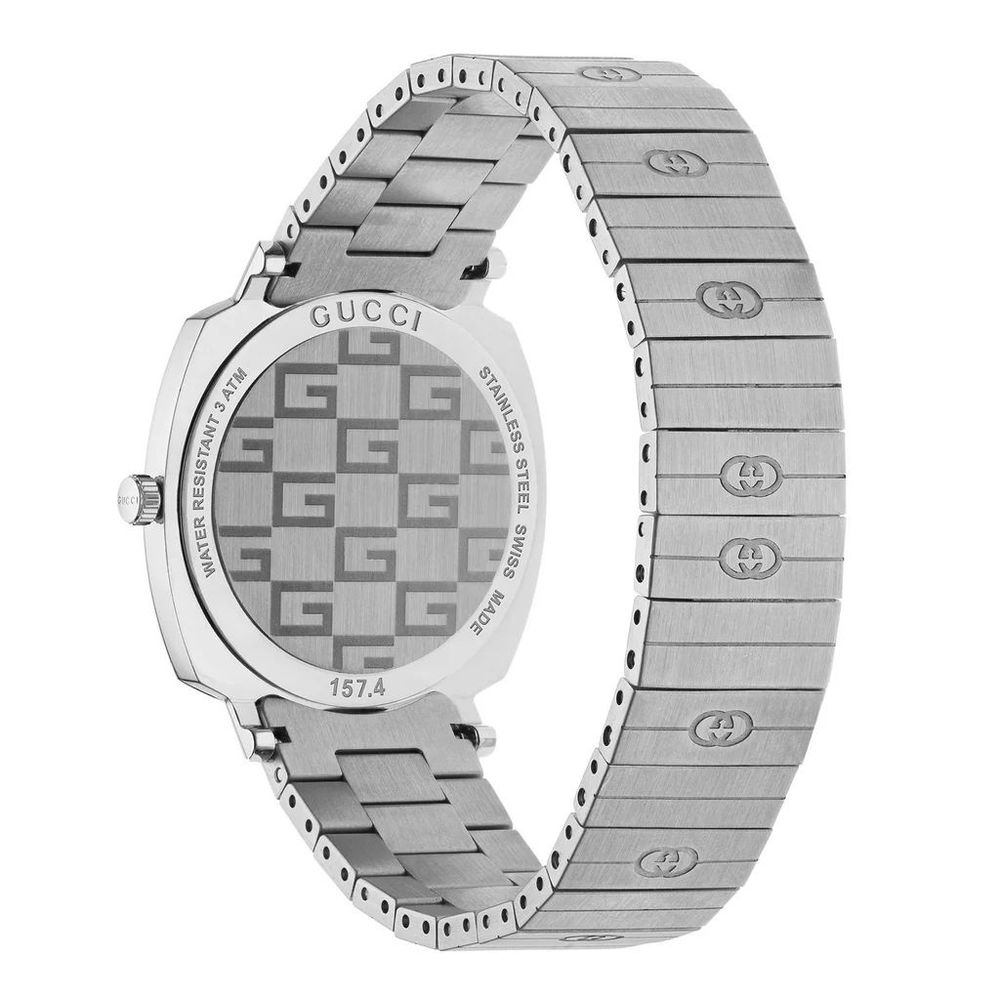 Gucci Gray Stainless Steel Dress Watch - Image 2