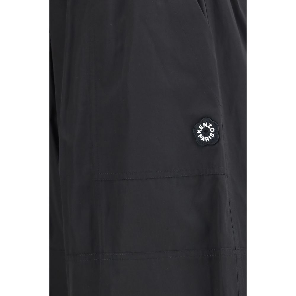 Kenzo Black Polyester Casual Pants - Image 3