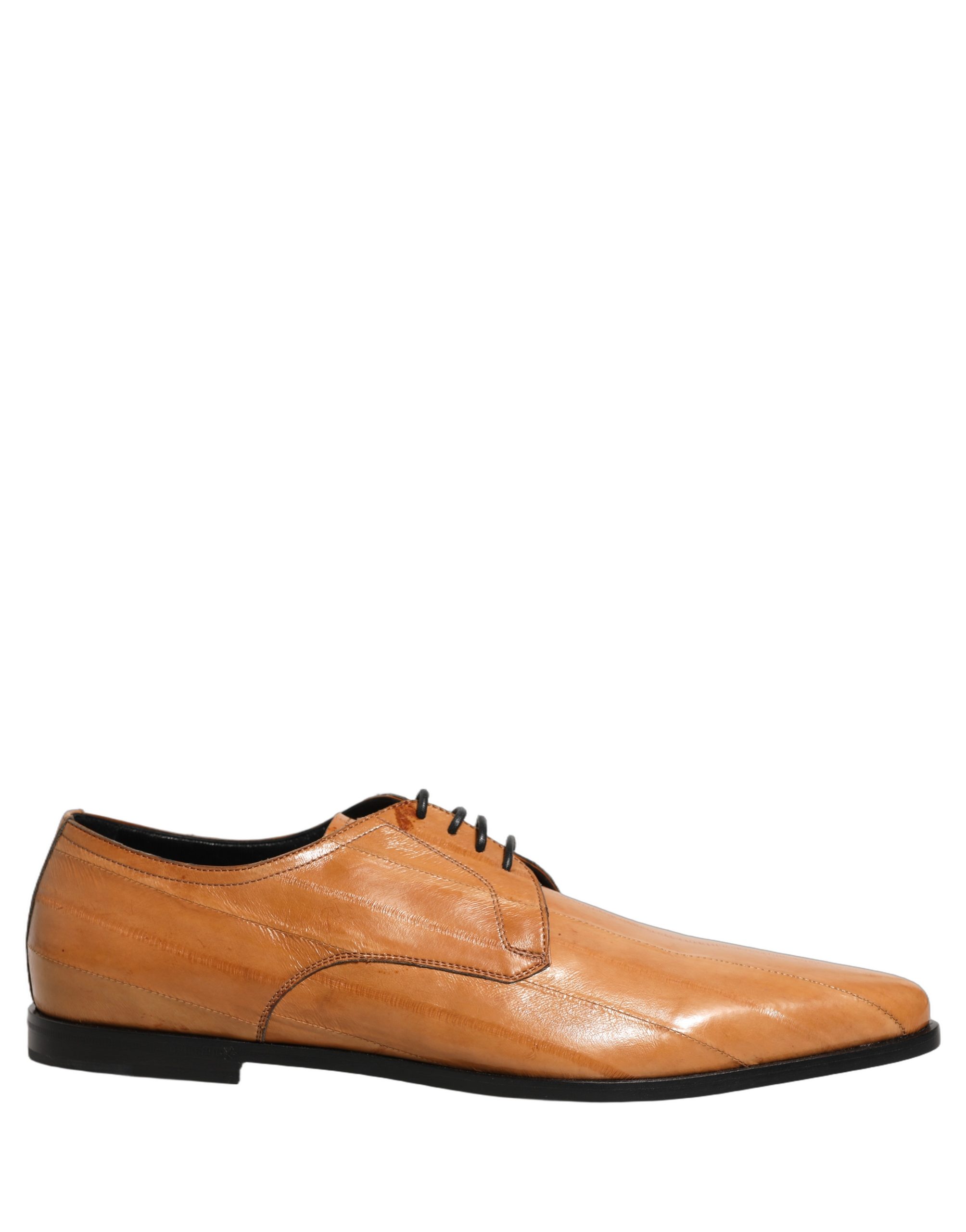 Dolce & Gabbana Brown Leather Lace Up Men Derby Dress Shoes - Image 2