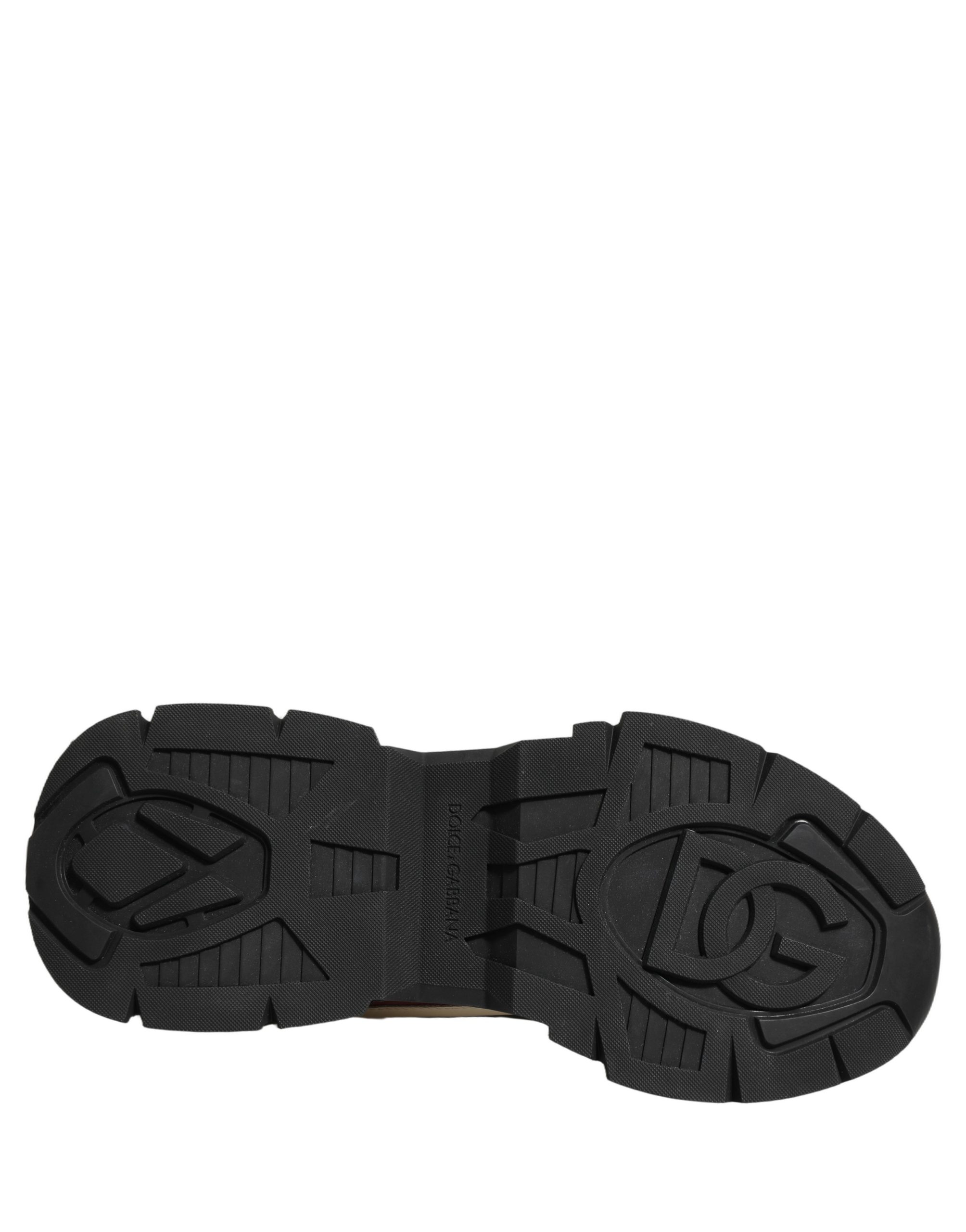 Dolce & Gabbana Multicolor Panelled Airmaster Sneakers Shoes - Image 8