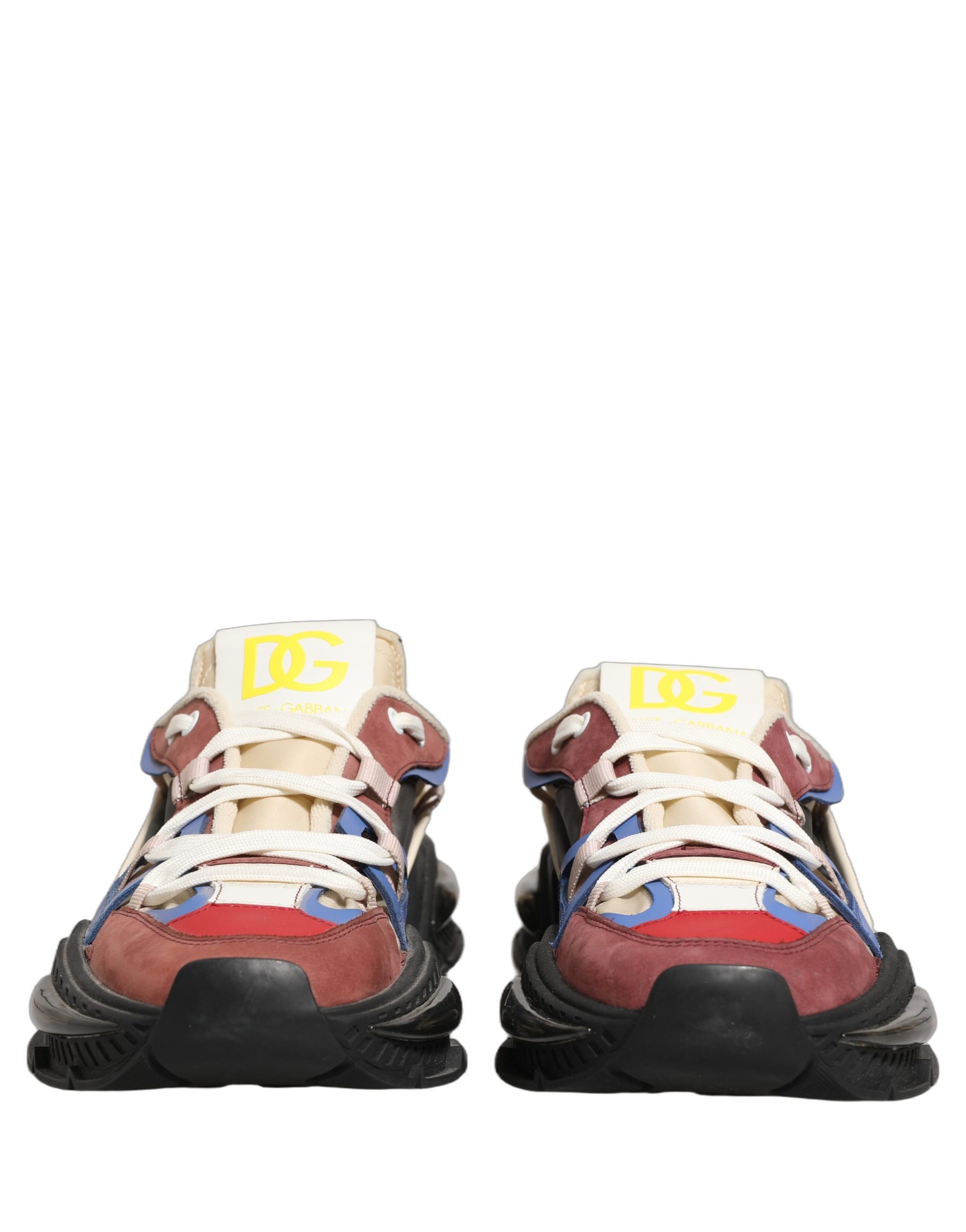 Dolce & Gabbana Multicolor Panelled Airmaster Sneakers Shoes - Image 3