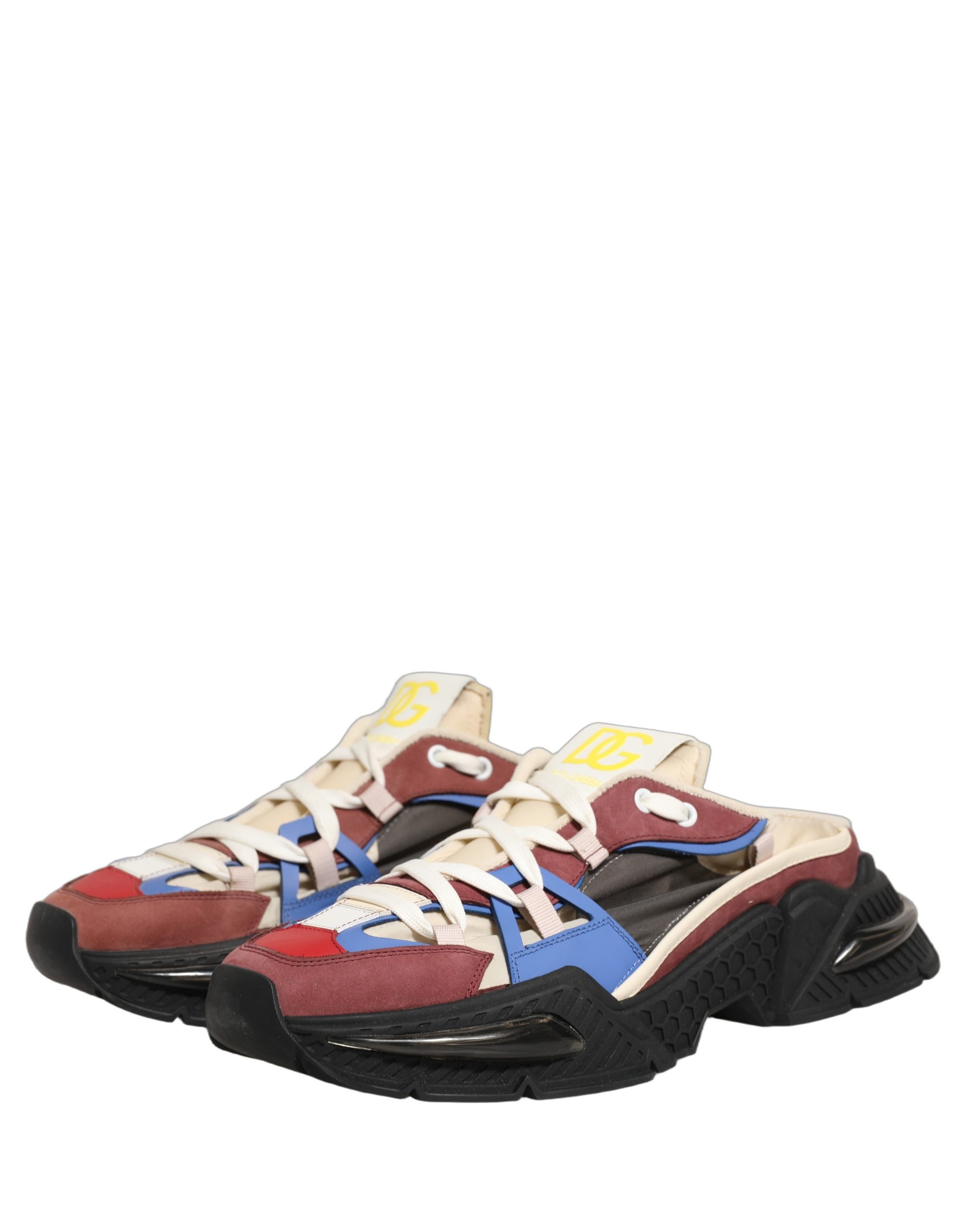 Dolce & Gabbana Multicolor Panelled Airmaster Sneakers Shoes - Image 5
