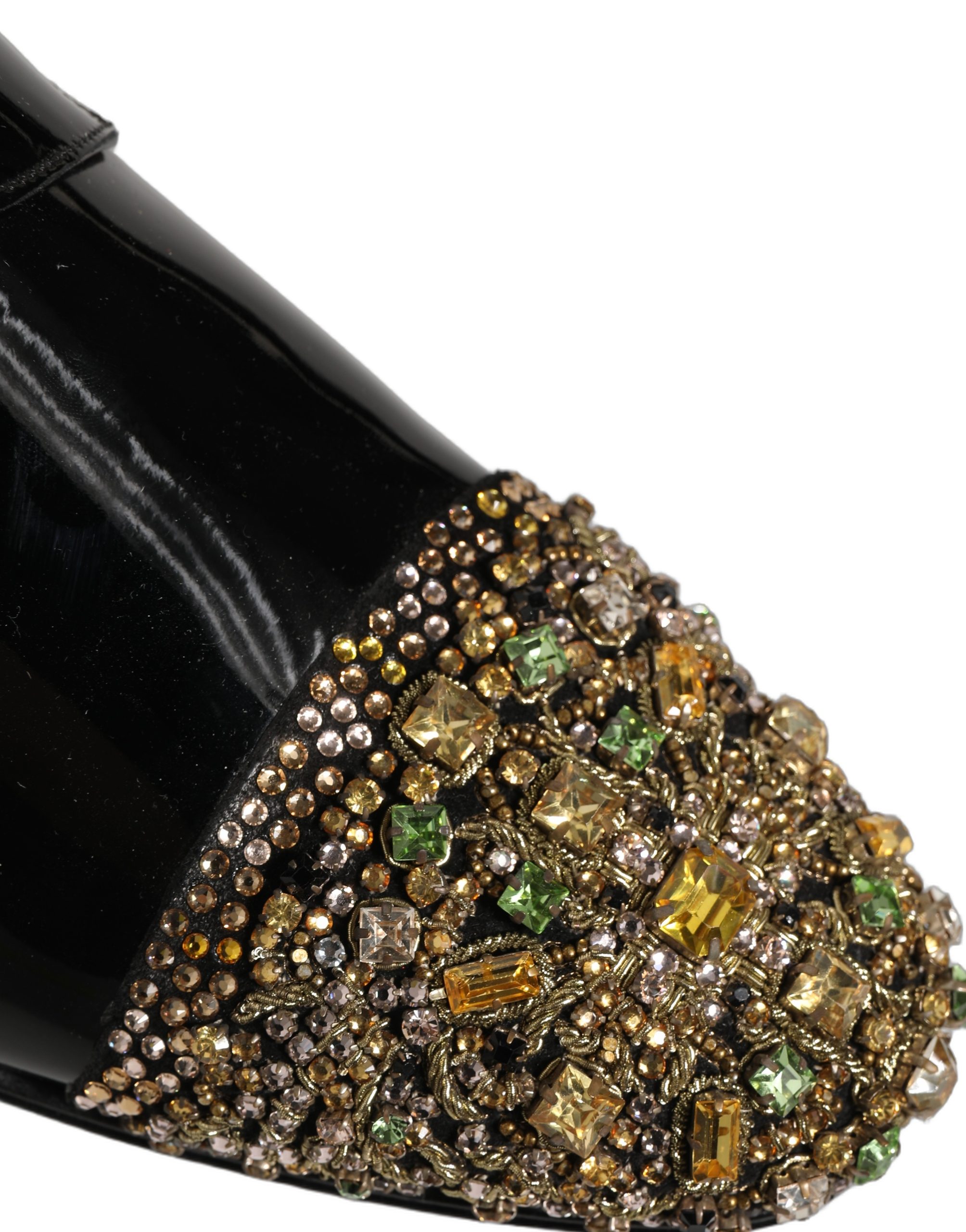 Dolce & Gabbana Black Embellished Men Derby Dress Formal Shoes - Image 8