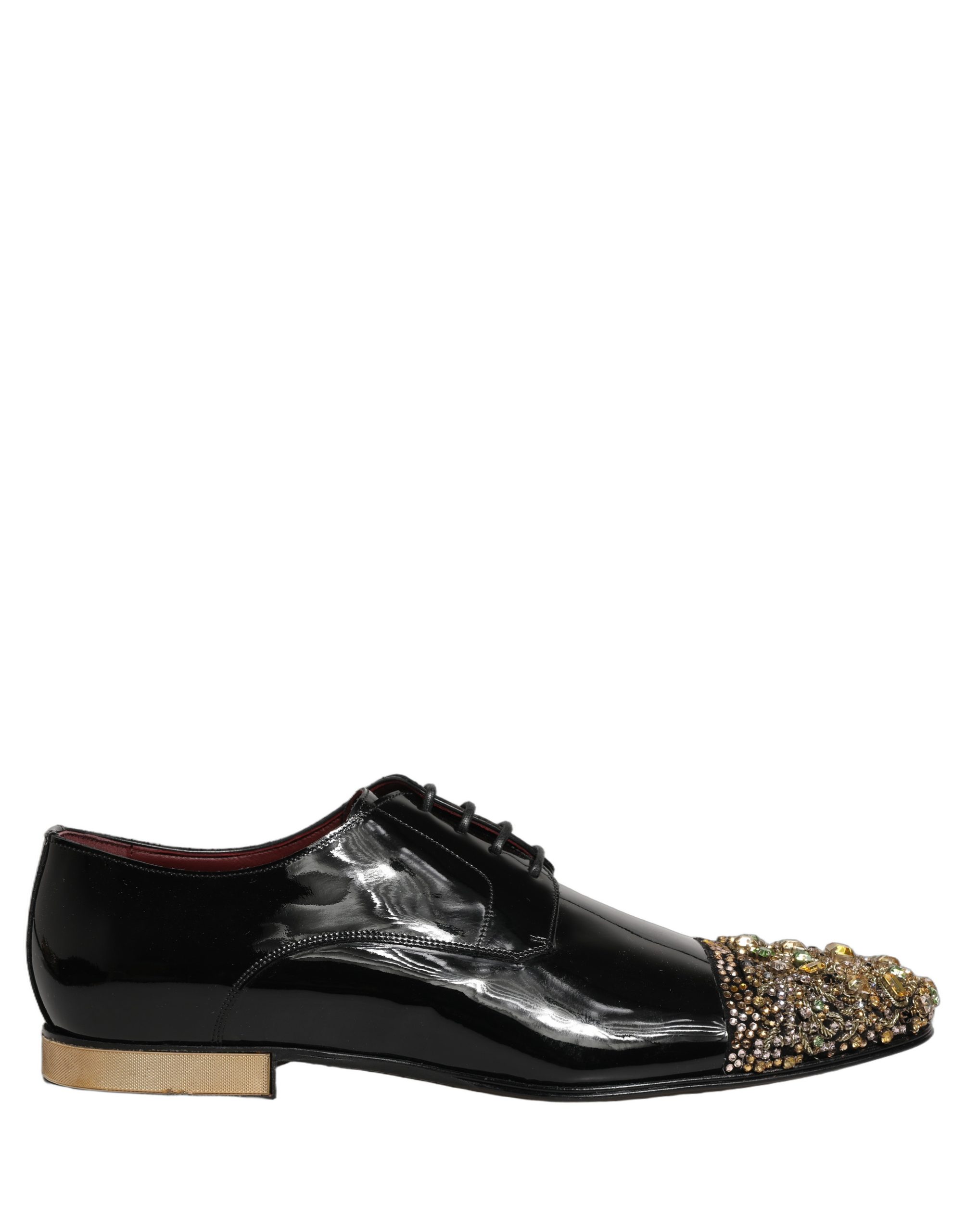 Dolce & Gabbana Black Embellished Men Derby Dress Formal Shoes - Image 2