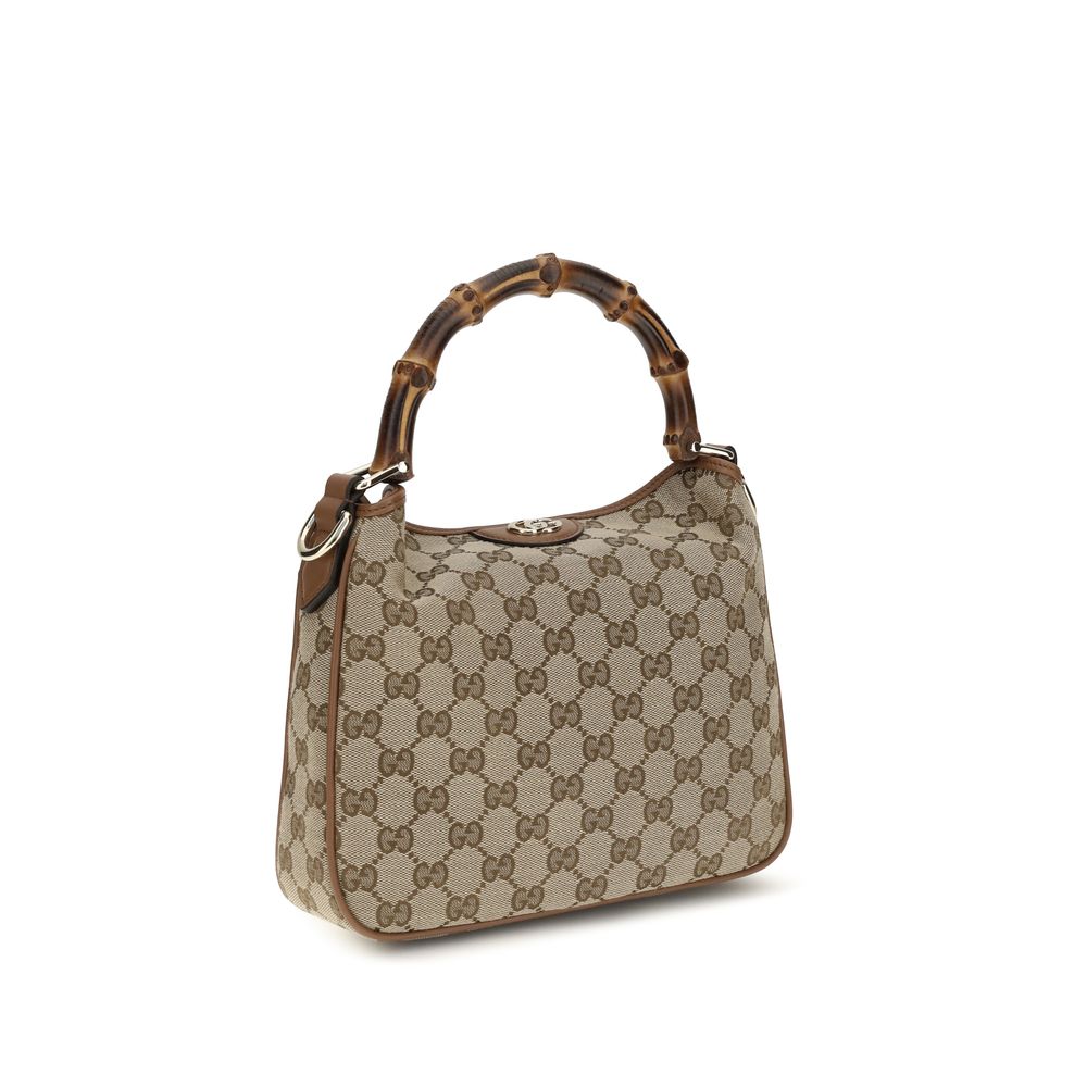 Gucci Brown Fabric Shoulder Bag - Image 2