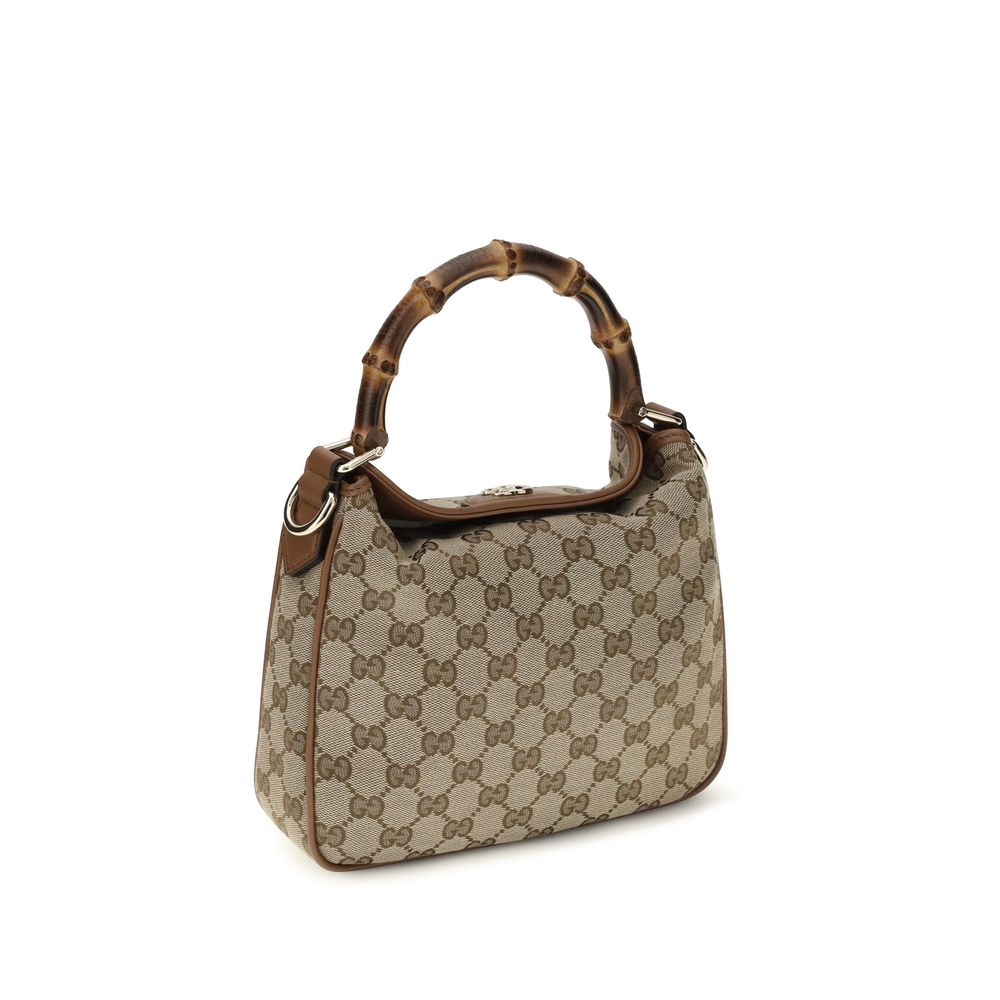 Gucci Brown Fabric Shoulder Bag - Image 3