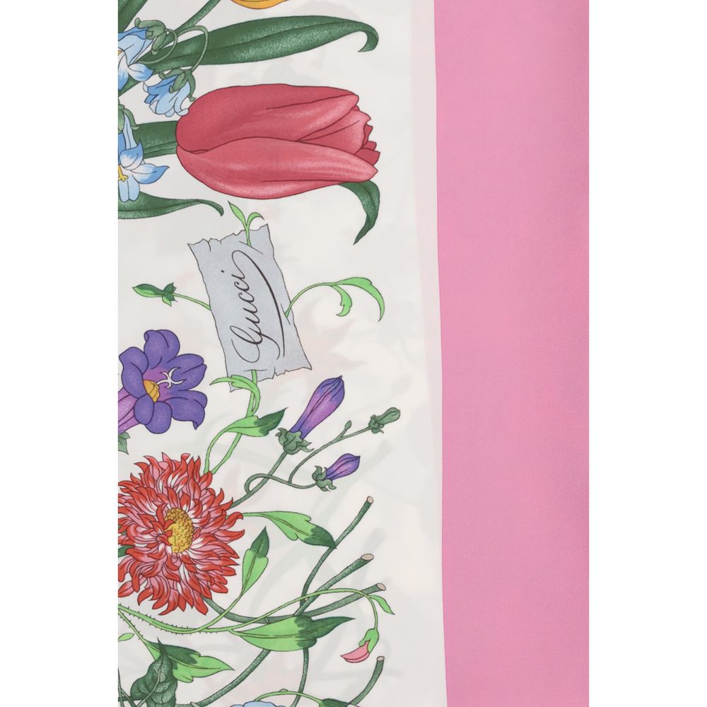 Gucci Multicolor Silk Scarf - Image 3