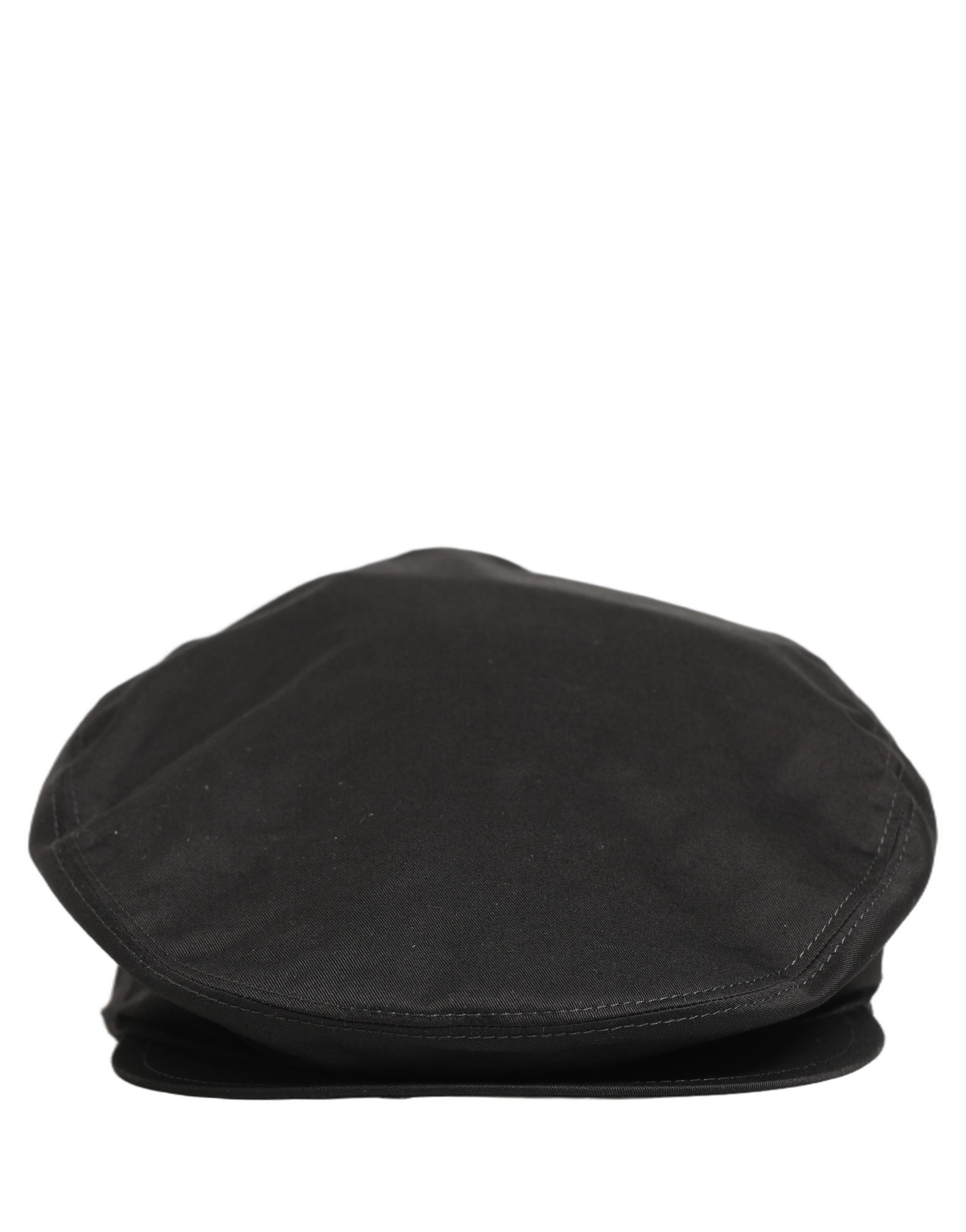 Dolce & Gabbana Men Black Cotton Stretch Newsboy Cloth Capello Hat - Image 4