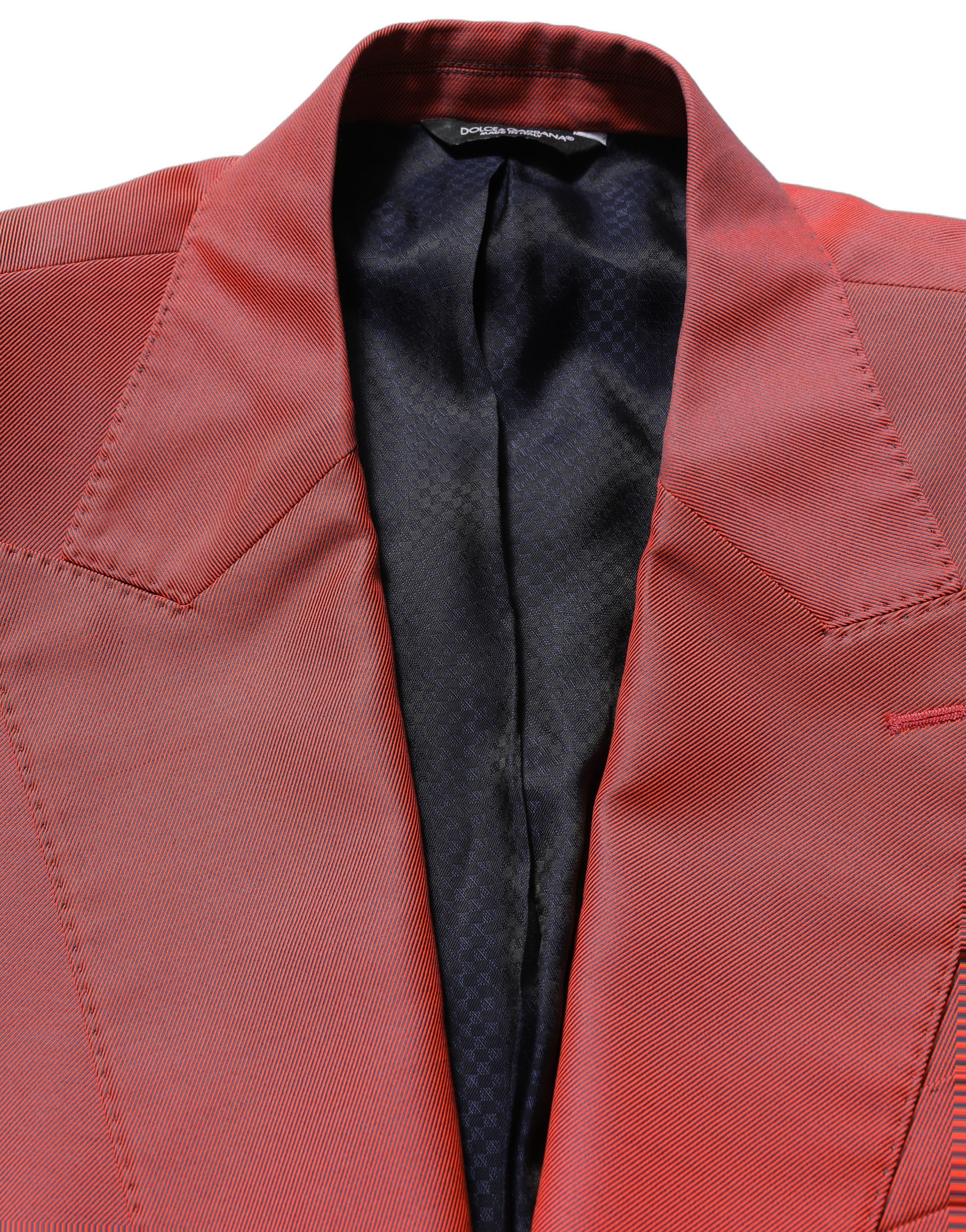 Dolce & Gabbana Red Wool Single Breasted Men Blazer Jacket - Image 6