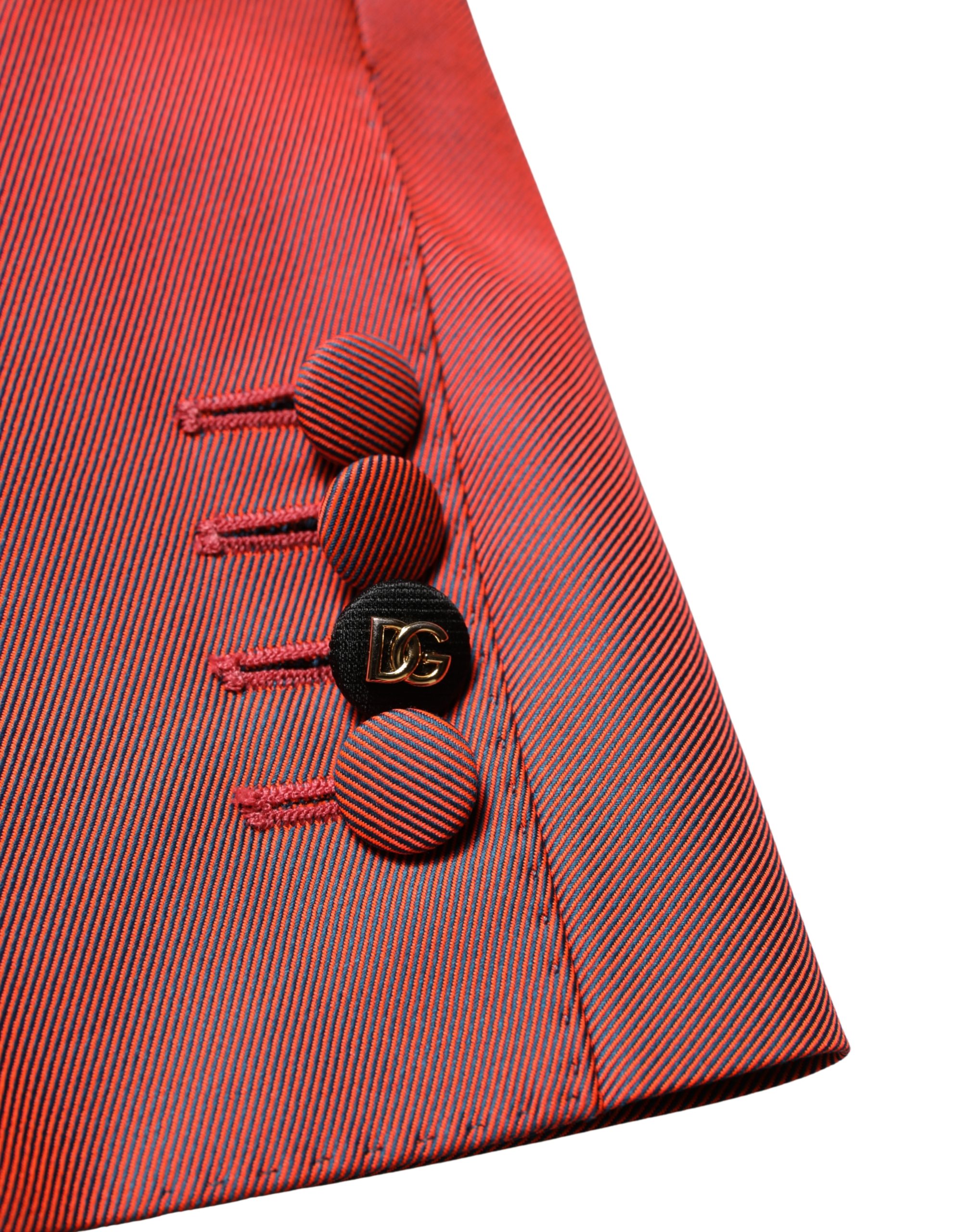 Dolce & Gabbana Red Wool Single Breasted Men Blazer Jacket - Image 7