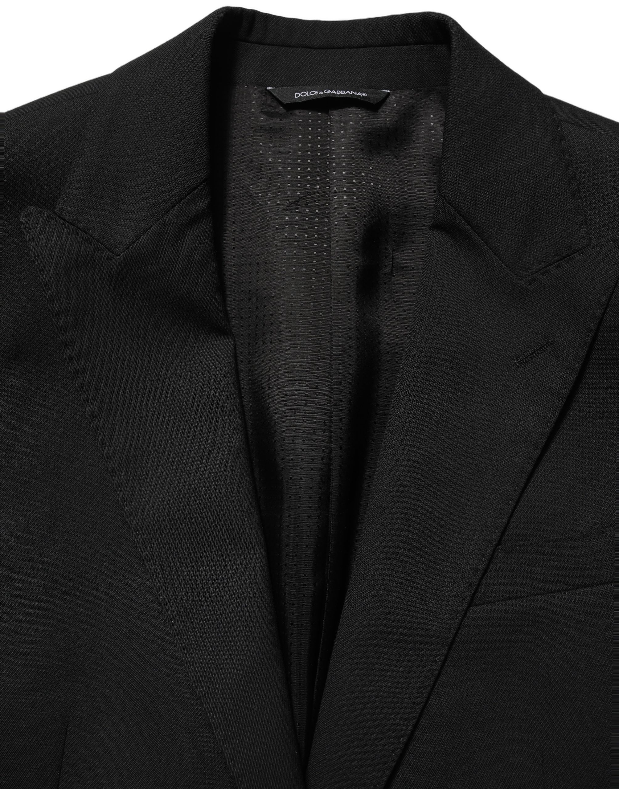 Dolce & Gabbana Black Polyester Single Breasted Blazer Jacket - Image 6