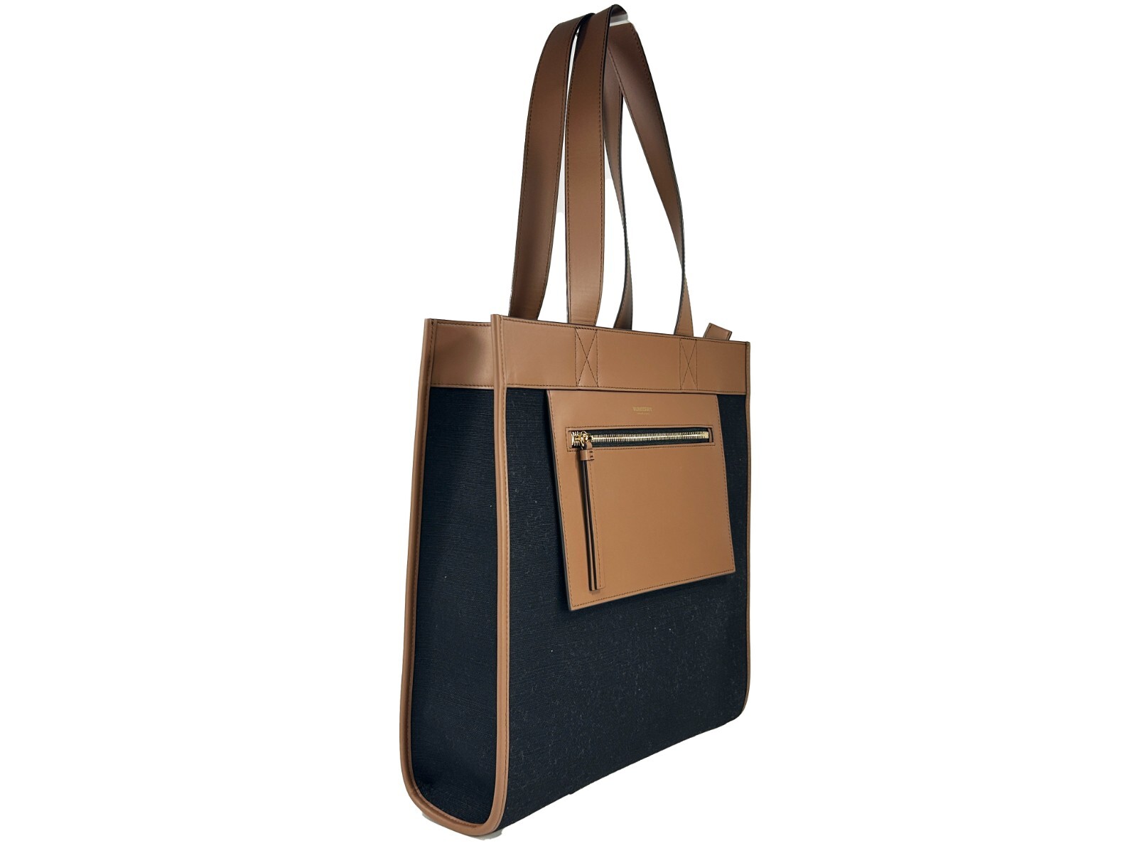 Burberry Small Pocket Tote Manzon Bag Purse - Image 2