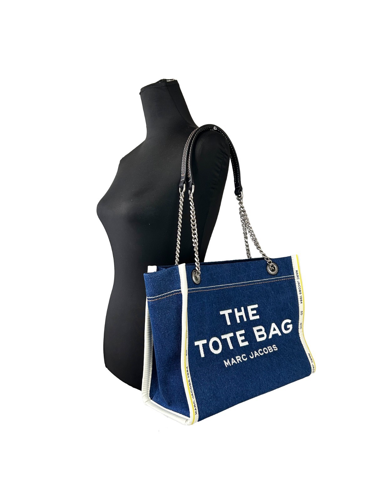 Marc Jacobs Denim Chain Medium The Tote Bag - Image 4