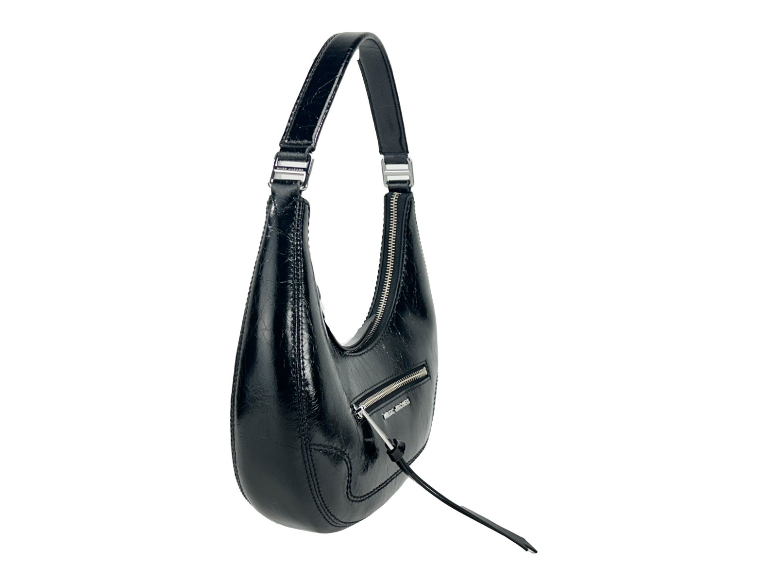 Marc Jacobs Cruiser Small Crescent Crinkle Leather Bag - Image 2