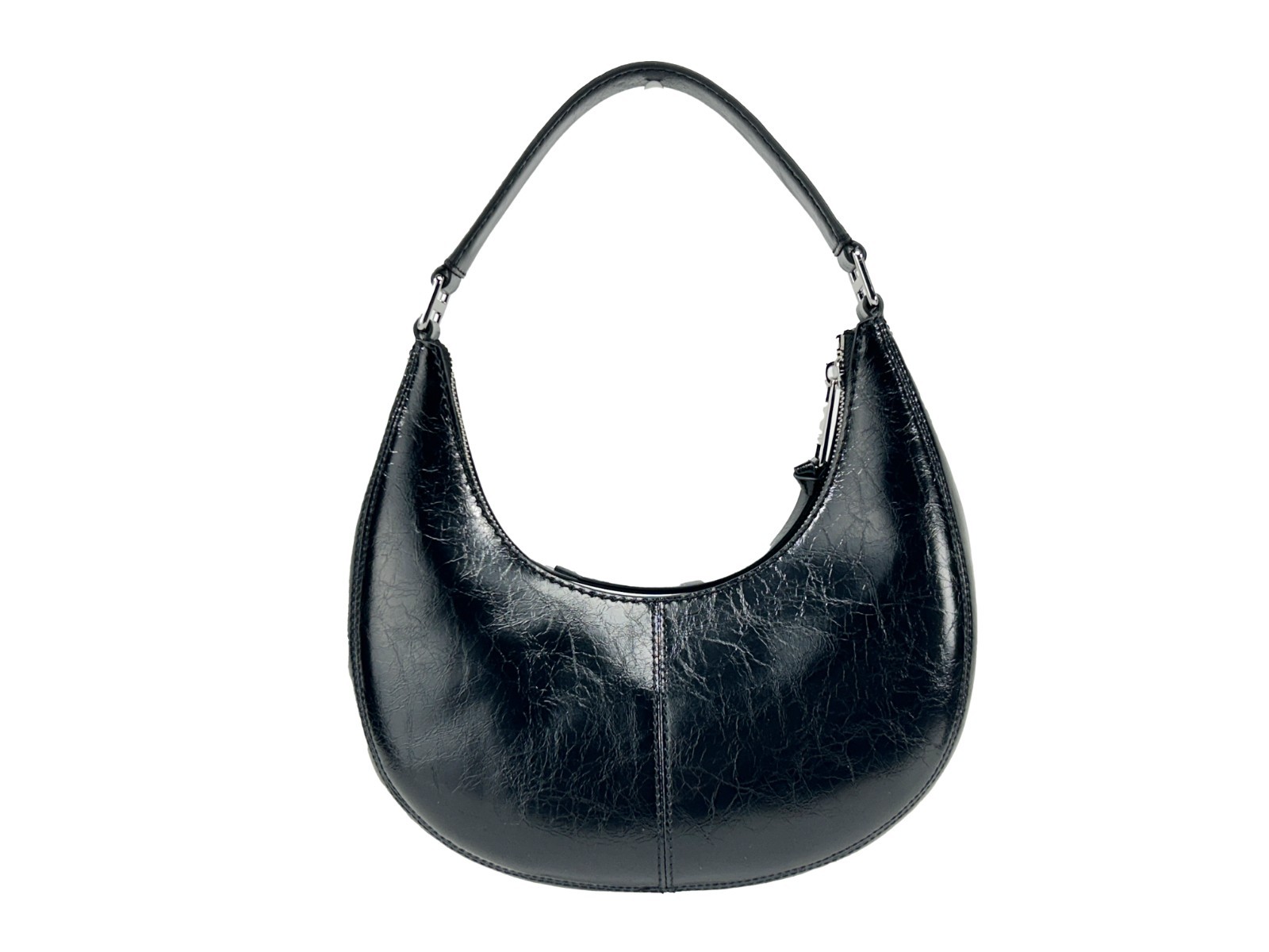 Marc Jacobs Cruiser Small Crescent Crinkle Leather Bag - Image 3